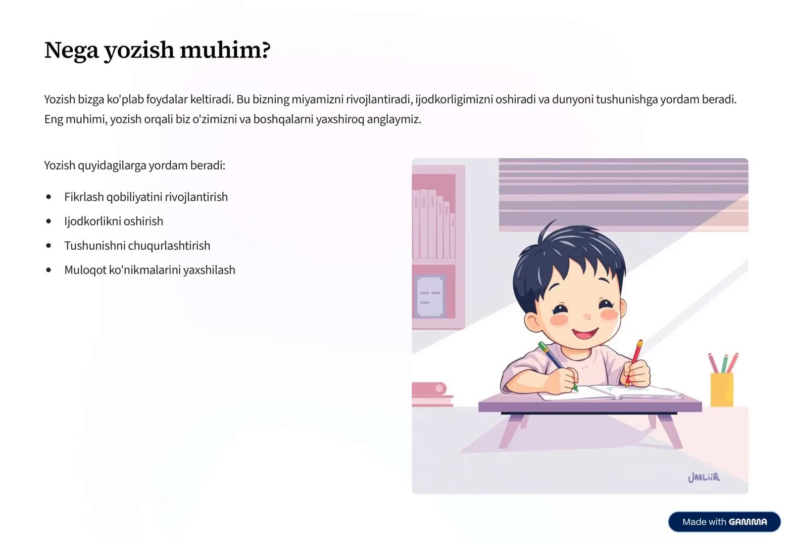 Yozuv texnikasini 3