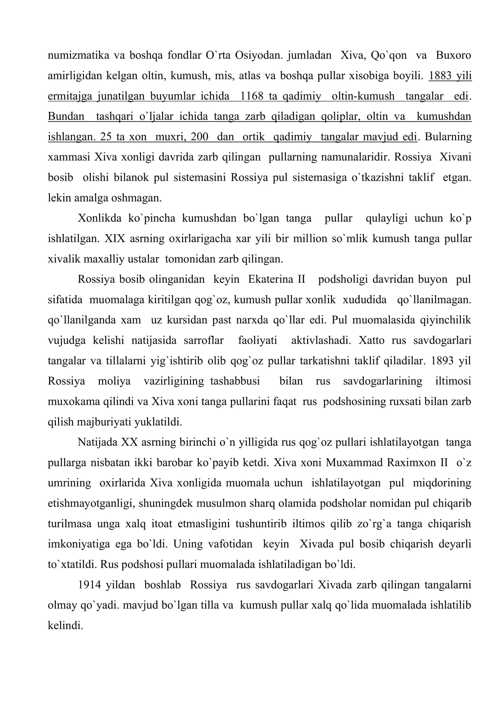 O`rta Osiyo xonliklarida zarb qilingan tangalar 3