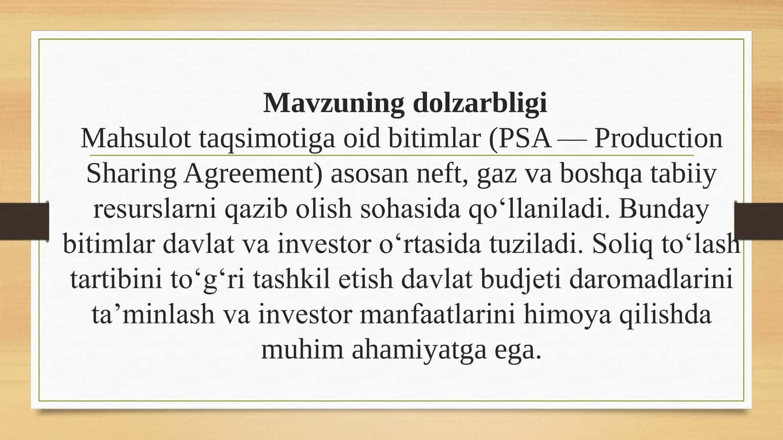 Mahsulot taqsimoti bitimlar 3