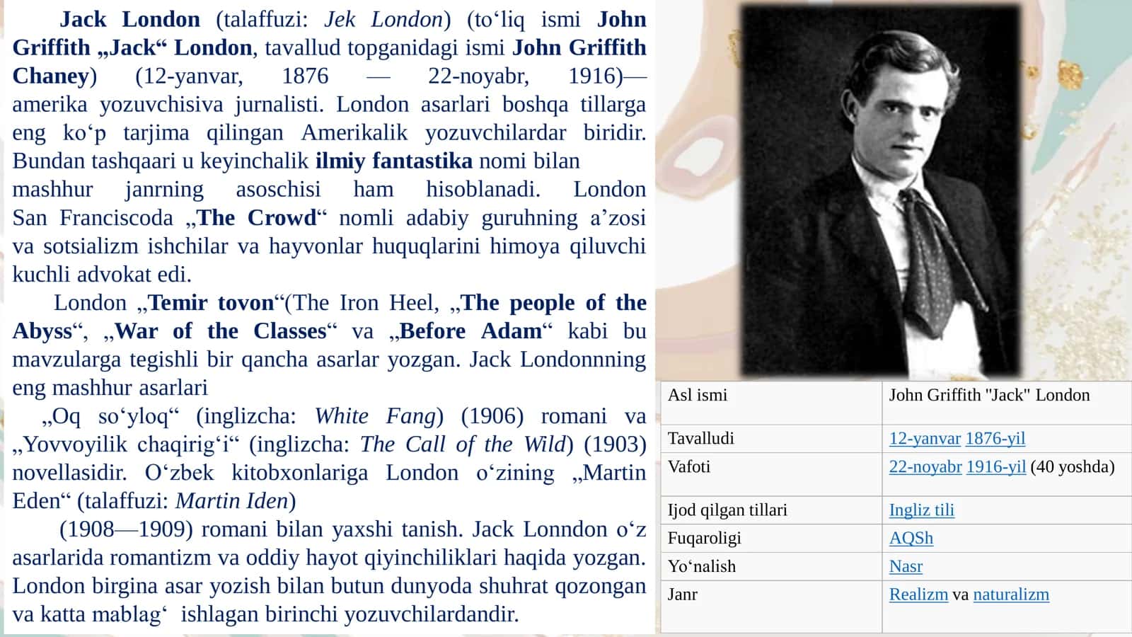Jek London 3