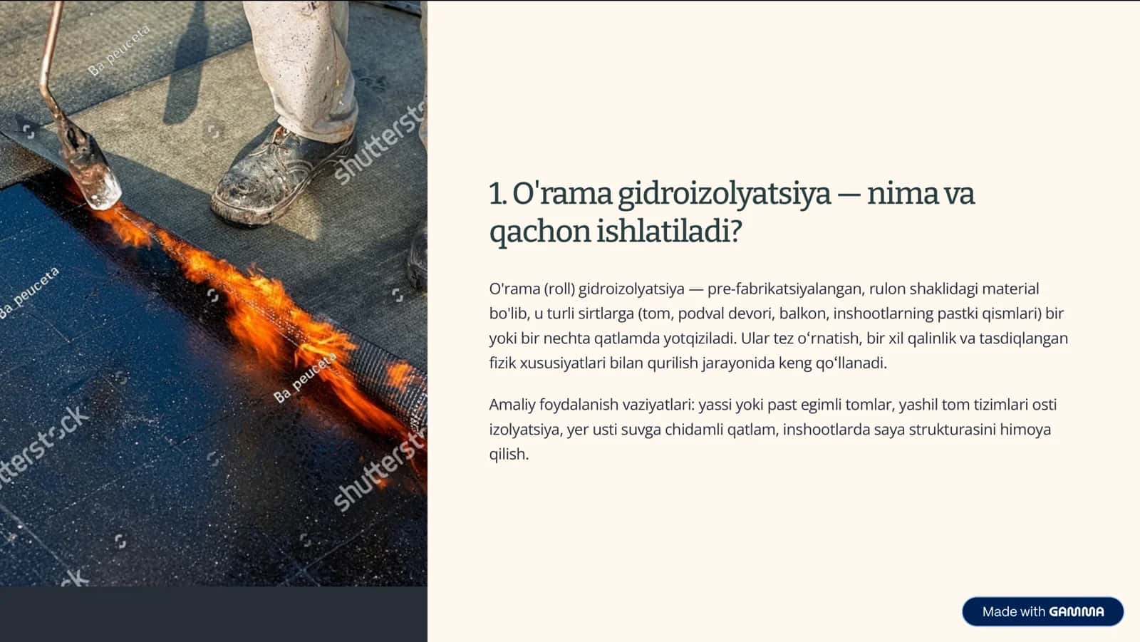 O'rama gidroizolyatsiya materiallari 3