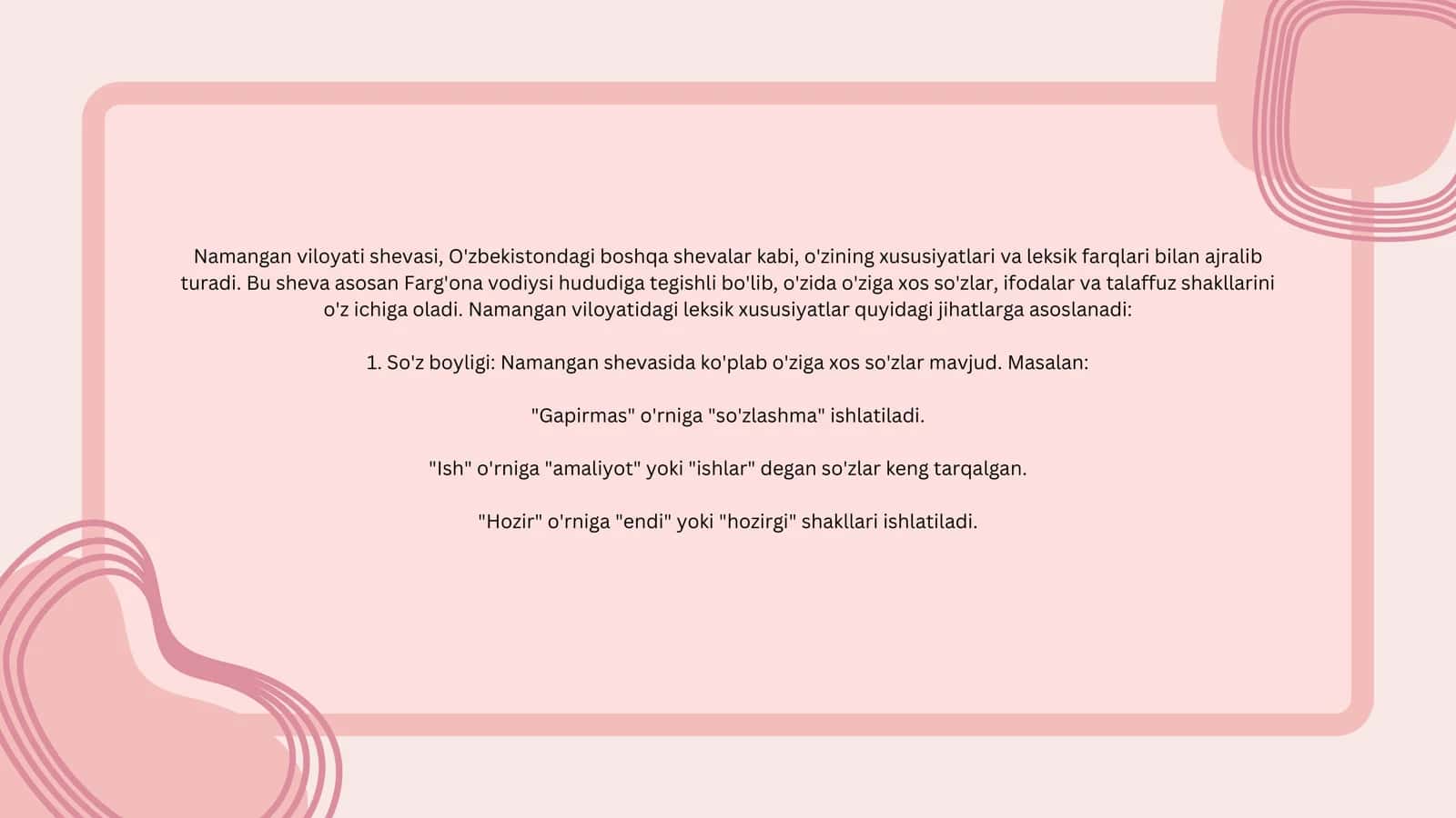 Namangan shevasining ba'zi o'ziga xos xususiyatlari 3