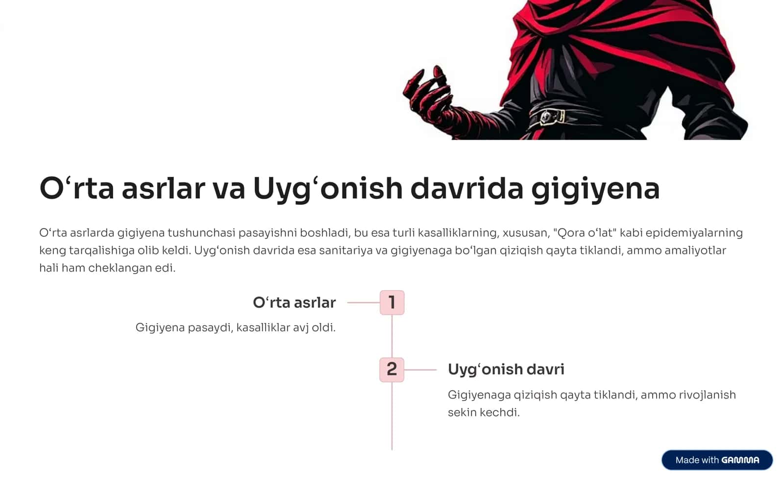 Gigiyenaning rivojlanish tarixi va O»zbekistonda gigiyena moduli 3