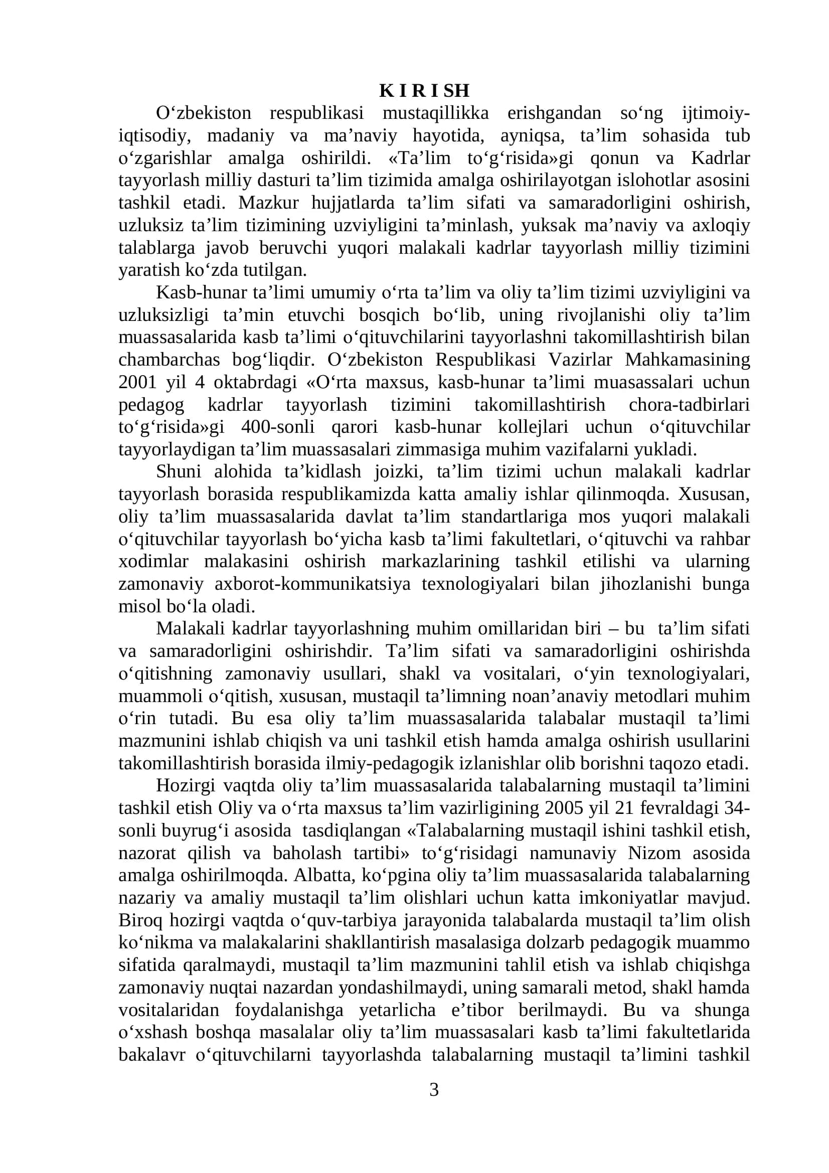 О‘quvchilarning mustaqil ishi va uni tashkil etish usullari 3