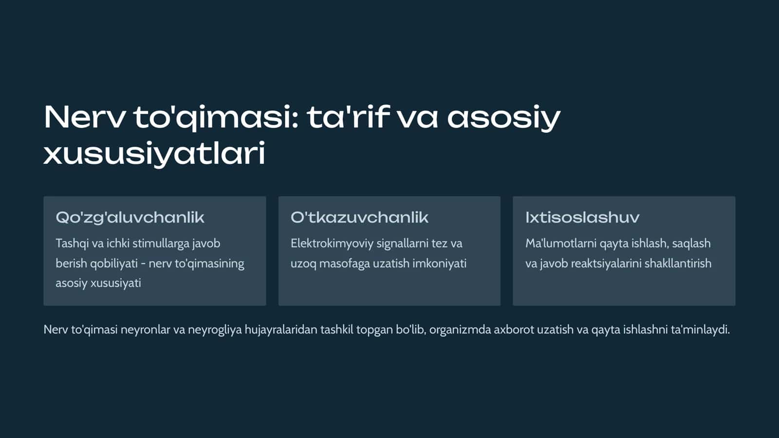 Nеrv to'qima. Nеyrogliya 3