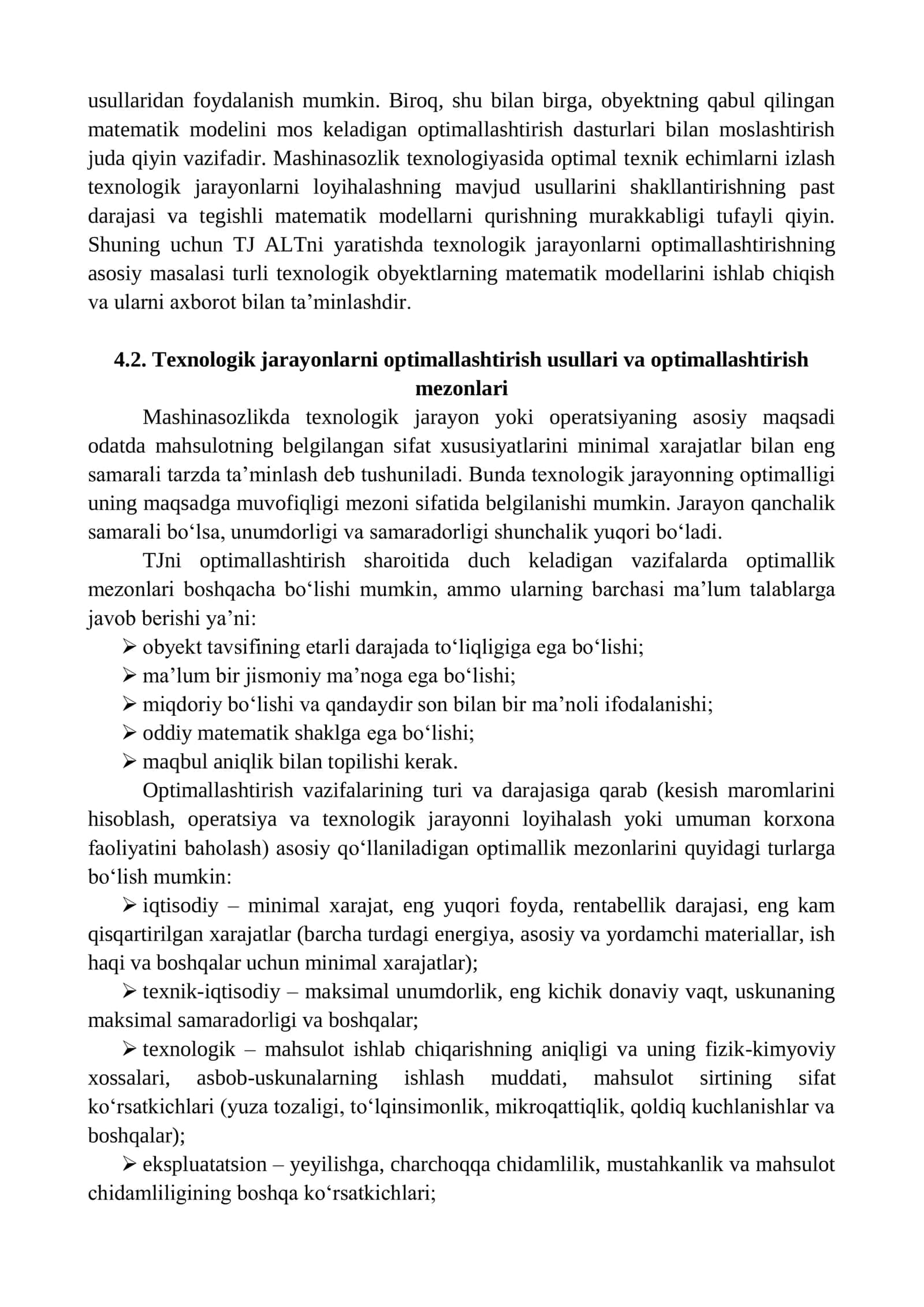 Texnologik jarayonlarni loyihalashda qarorlarini optimallashtirish asoslari 3