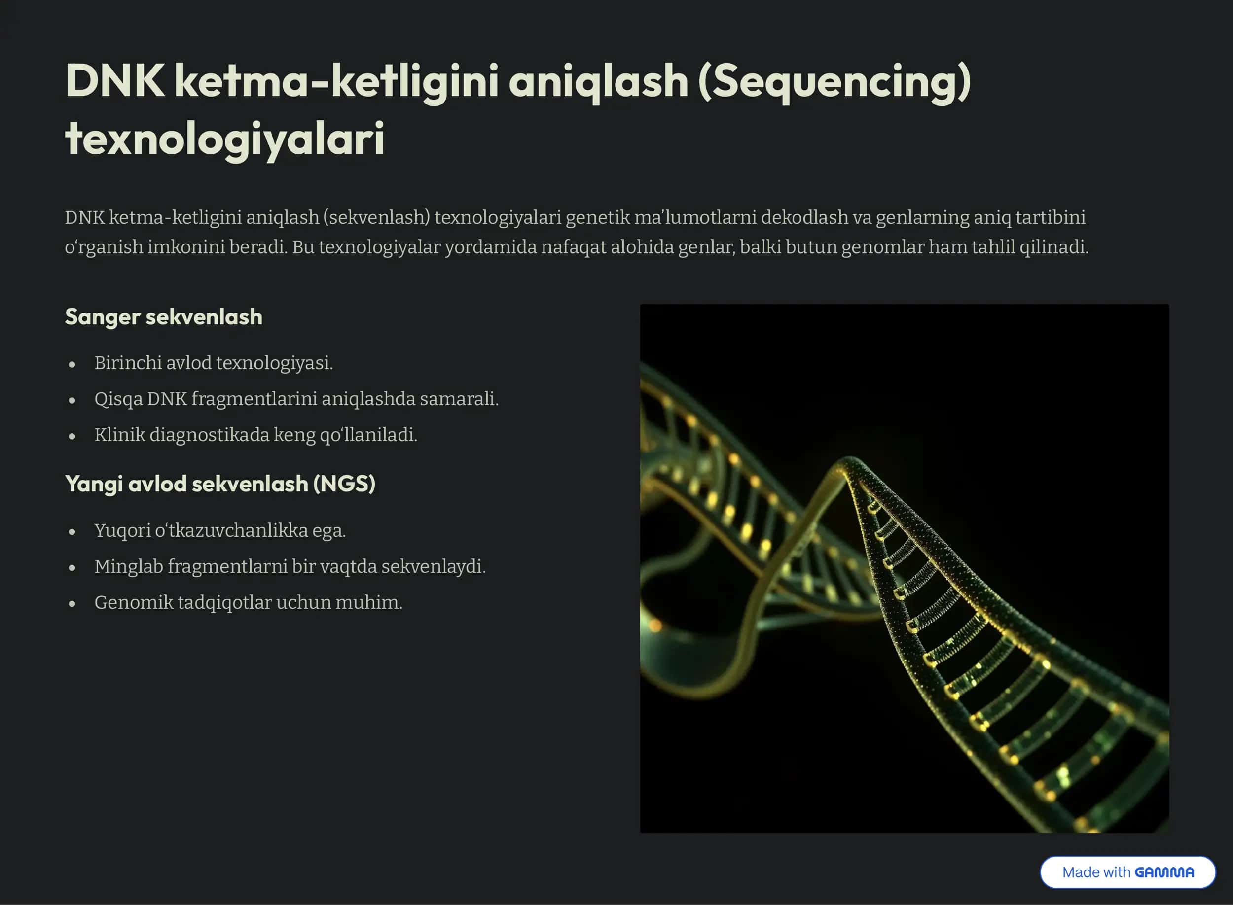 Molekulyar genetika 3
