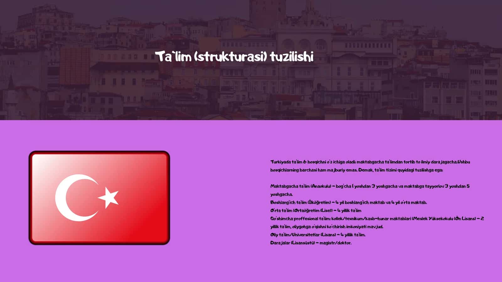 Turkiya ta`lim tizimi 3