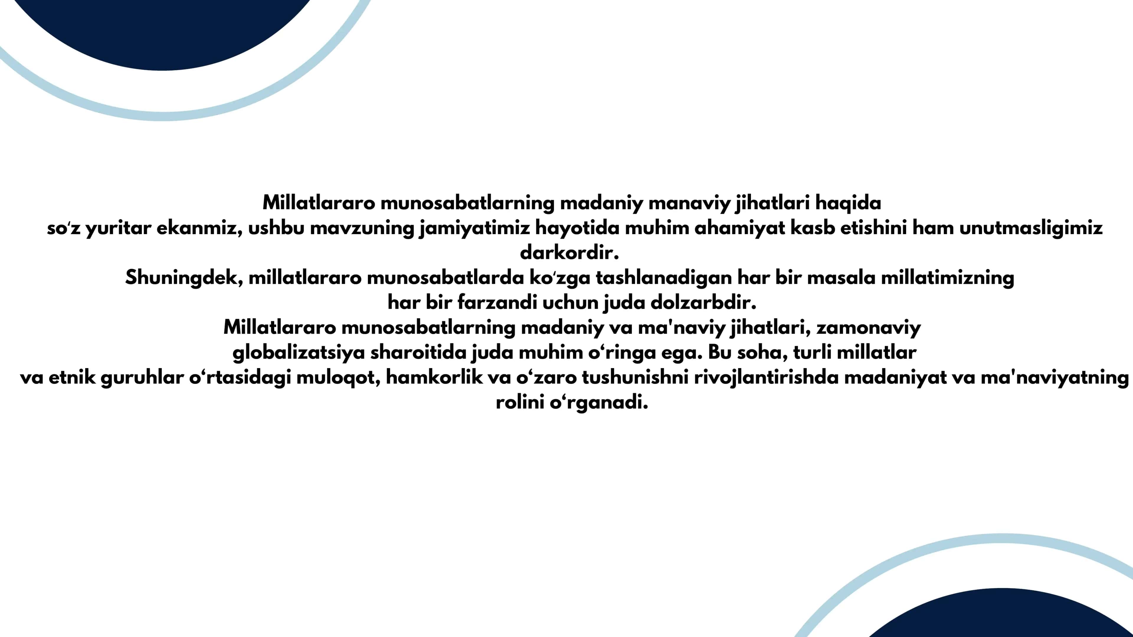 Millarlararo munosabatlarning madaniy manaviy jihatlari 3