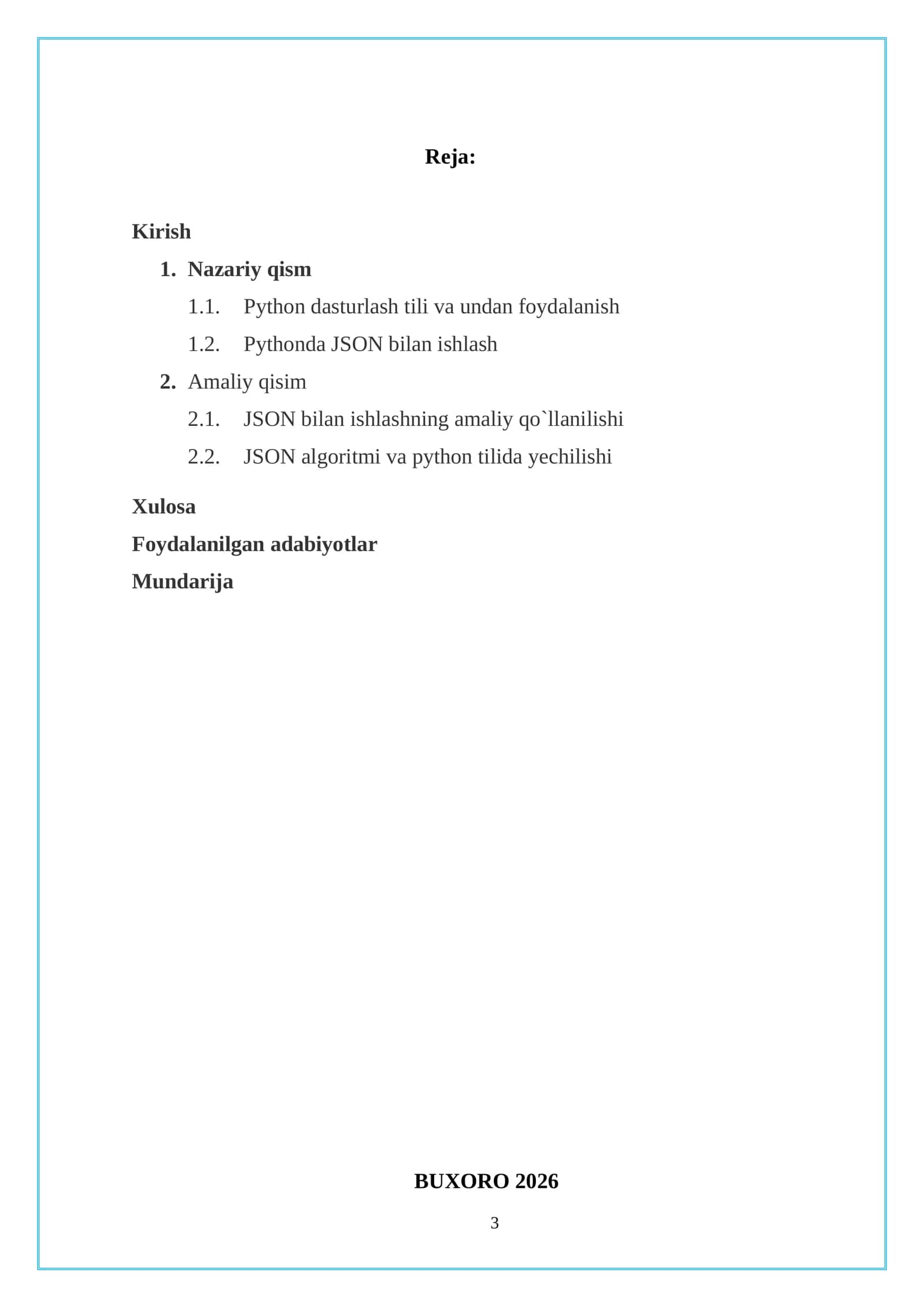Pythonda json bilan ishlash 3