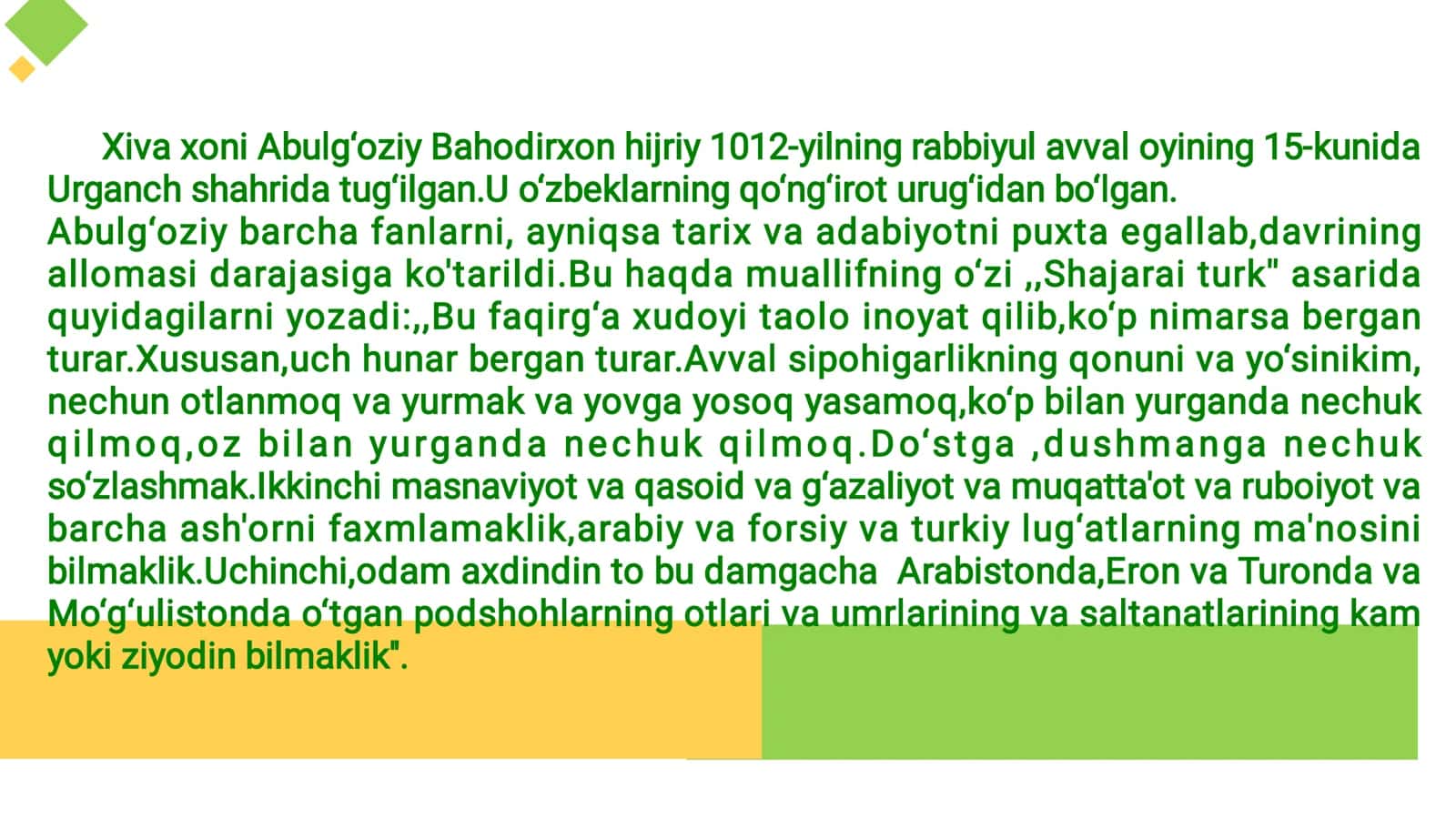 O‘zbek tilshunosligi tarixi 3