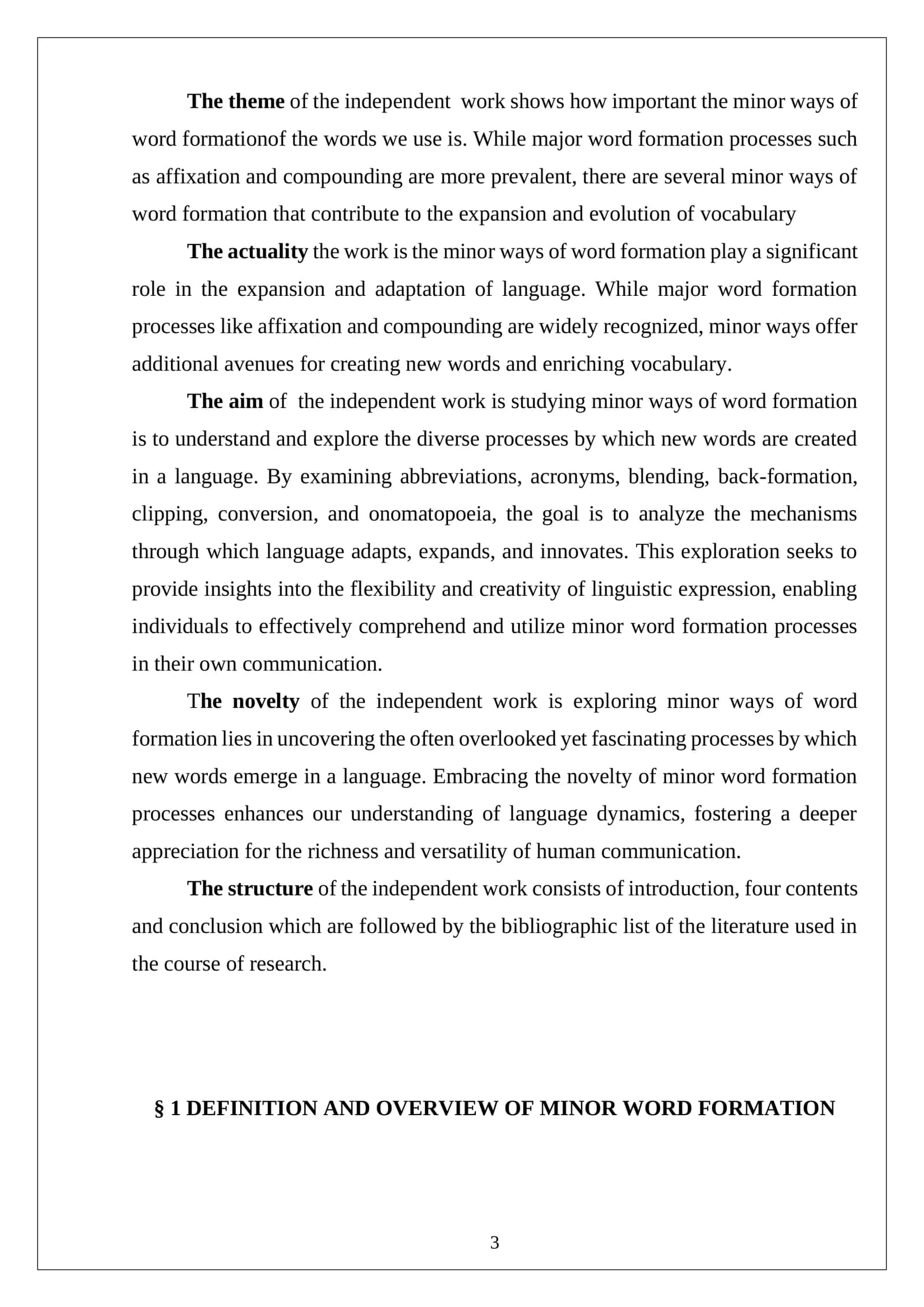 Minor ways of Word Formation 3