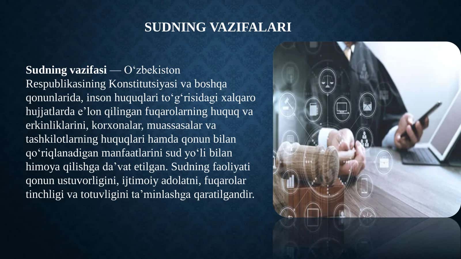 SUDYALAR HAMJAMIYATI ORGANLARI TUSHUNCHASI VA TURLARI 3