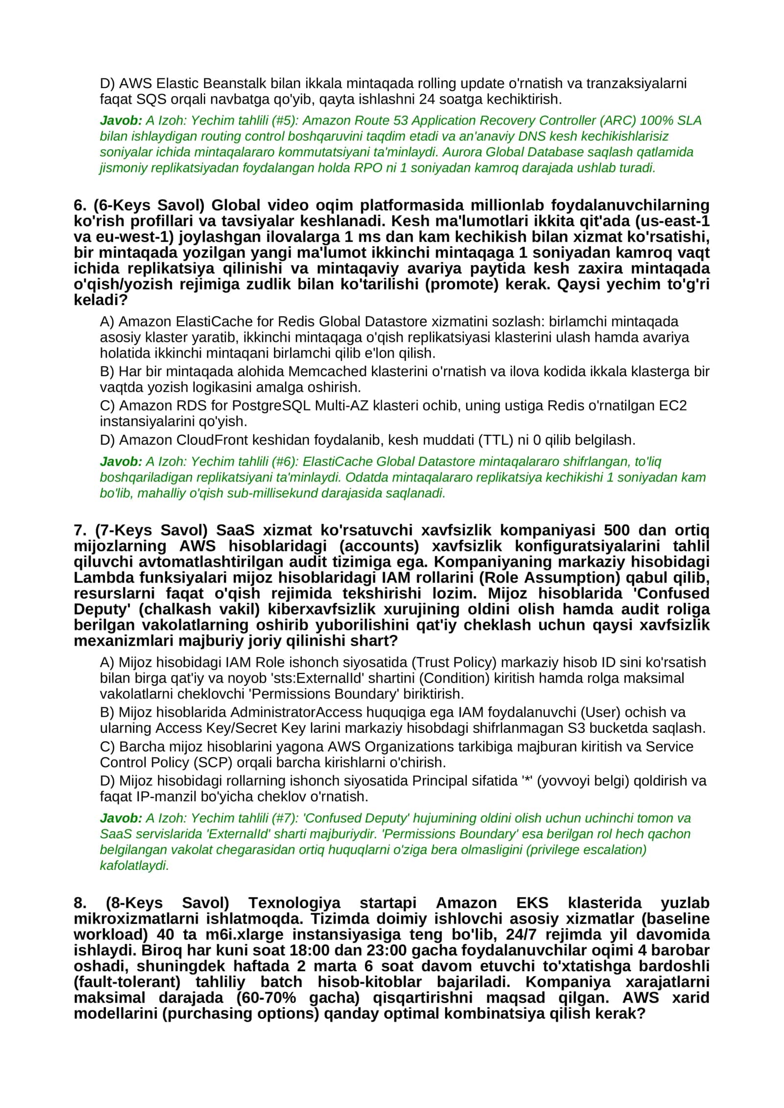 MILLIY SERTIFIKAT TESTLARI EXTREME / SCENARIO-BASED 3