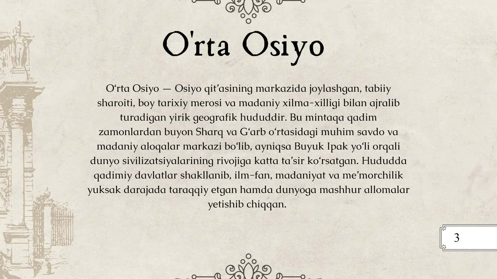 Orta osiyo tabiatini organishda hissa qoshgan olimlar 3