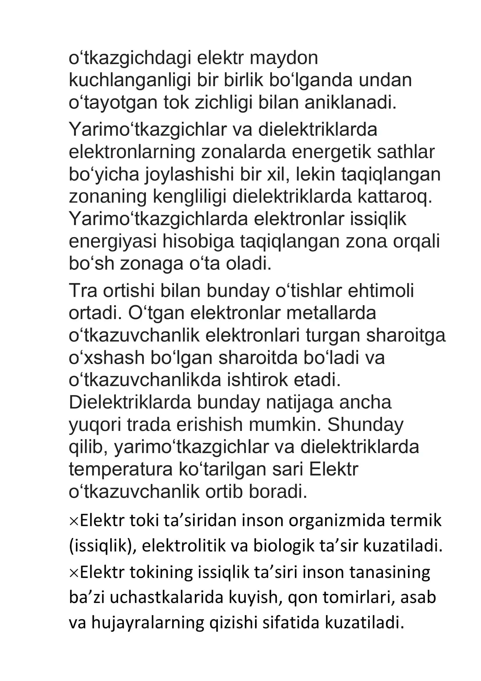 Biologik to‘qimalar va suyuqliklarning o‘zgarmas tokda elektr o‘tkazuvchanligi 3