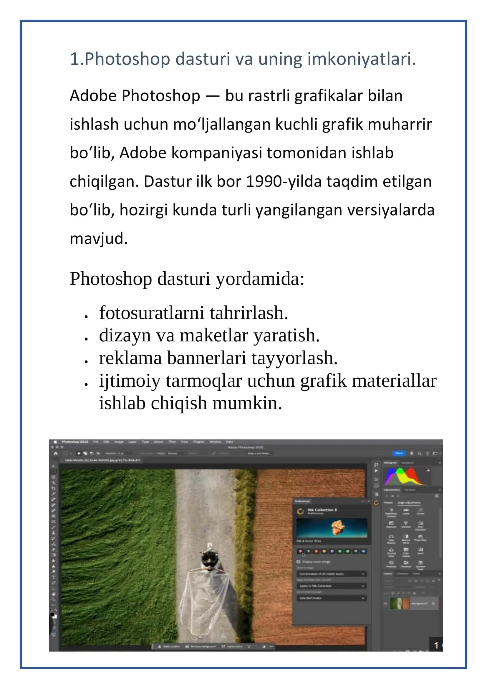 Photoshop dasturida ishlash 3