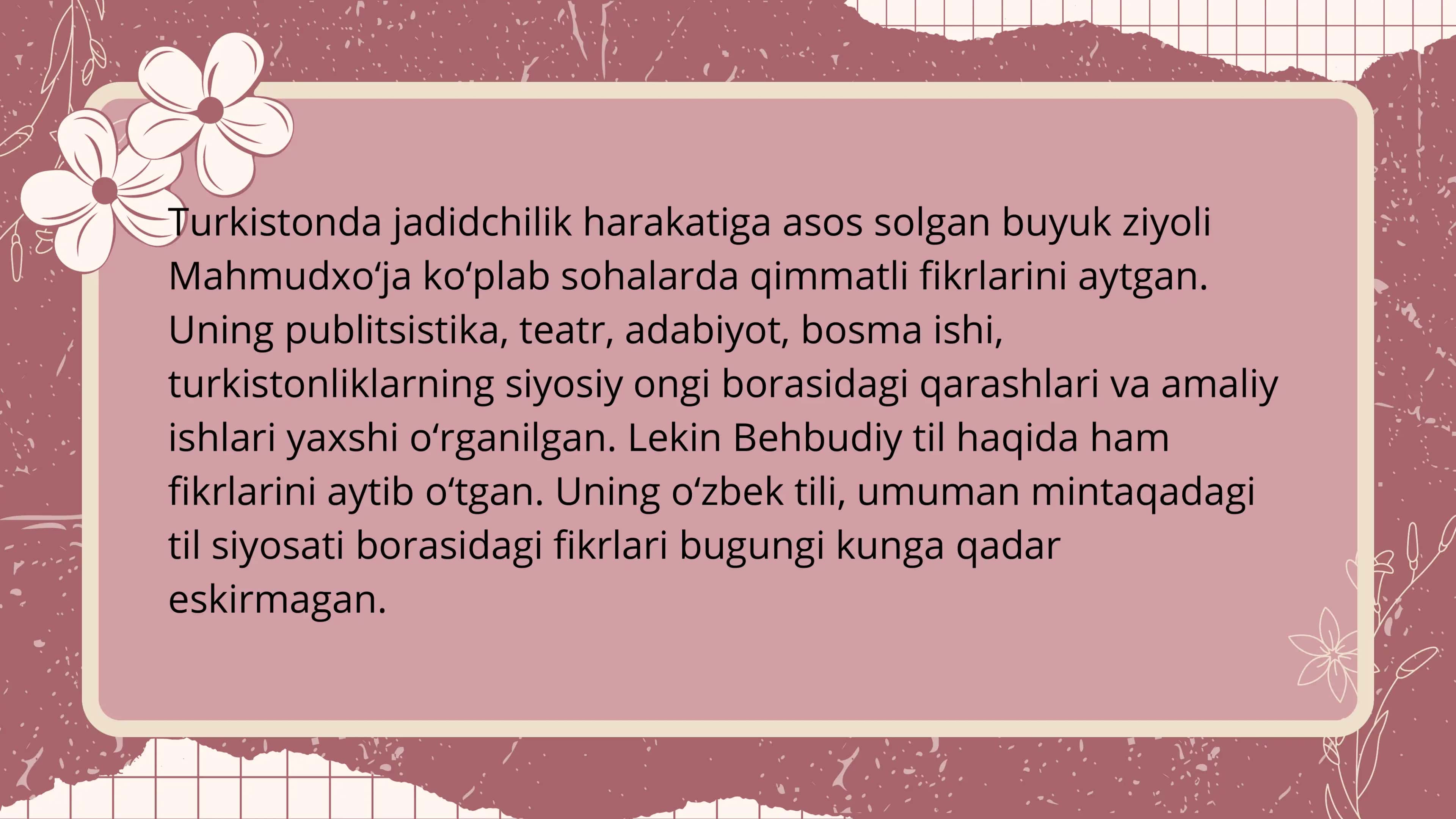 Behbudiyning lingvistik qarashlari 3