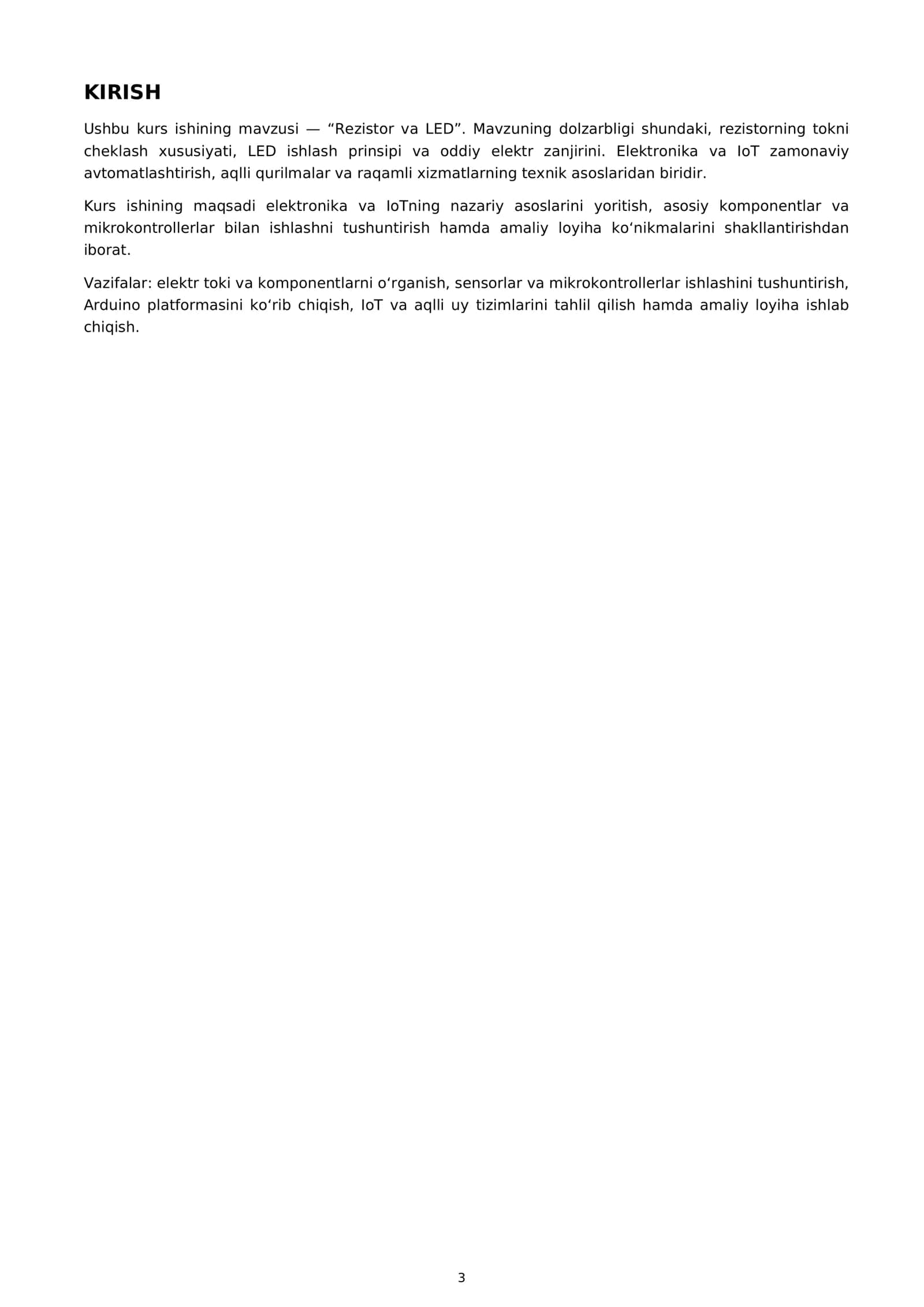 KURS ISHI - Rezistor va LED 3