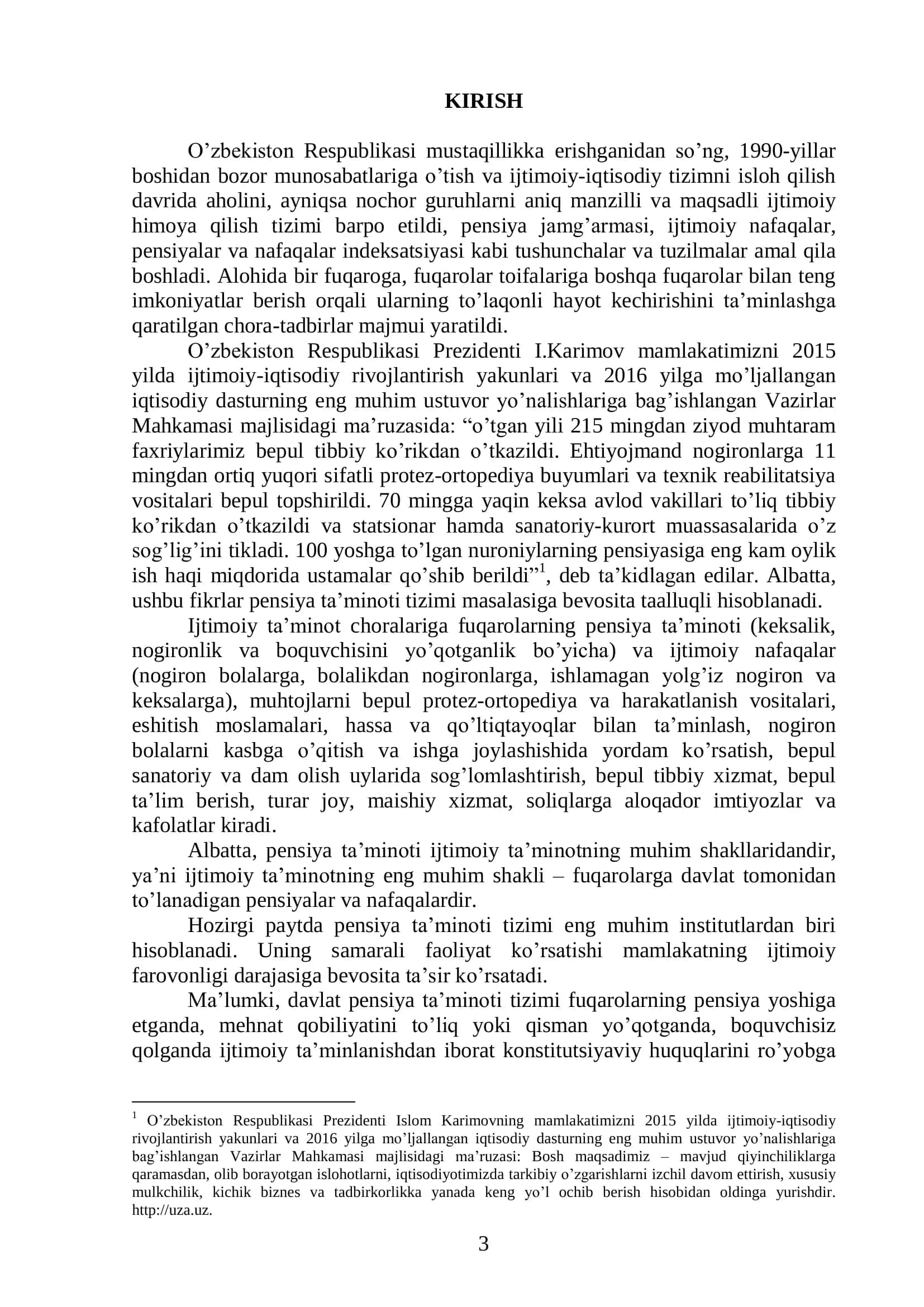 MUSTAQIL O’ZBEKISTON PENSIYA TA’MINOTI TIZIMINING SHAKLLANISHI VA RIVOJLANISHI 3