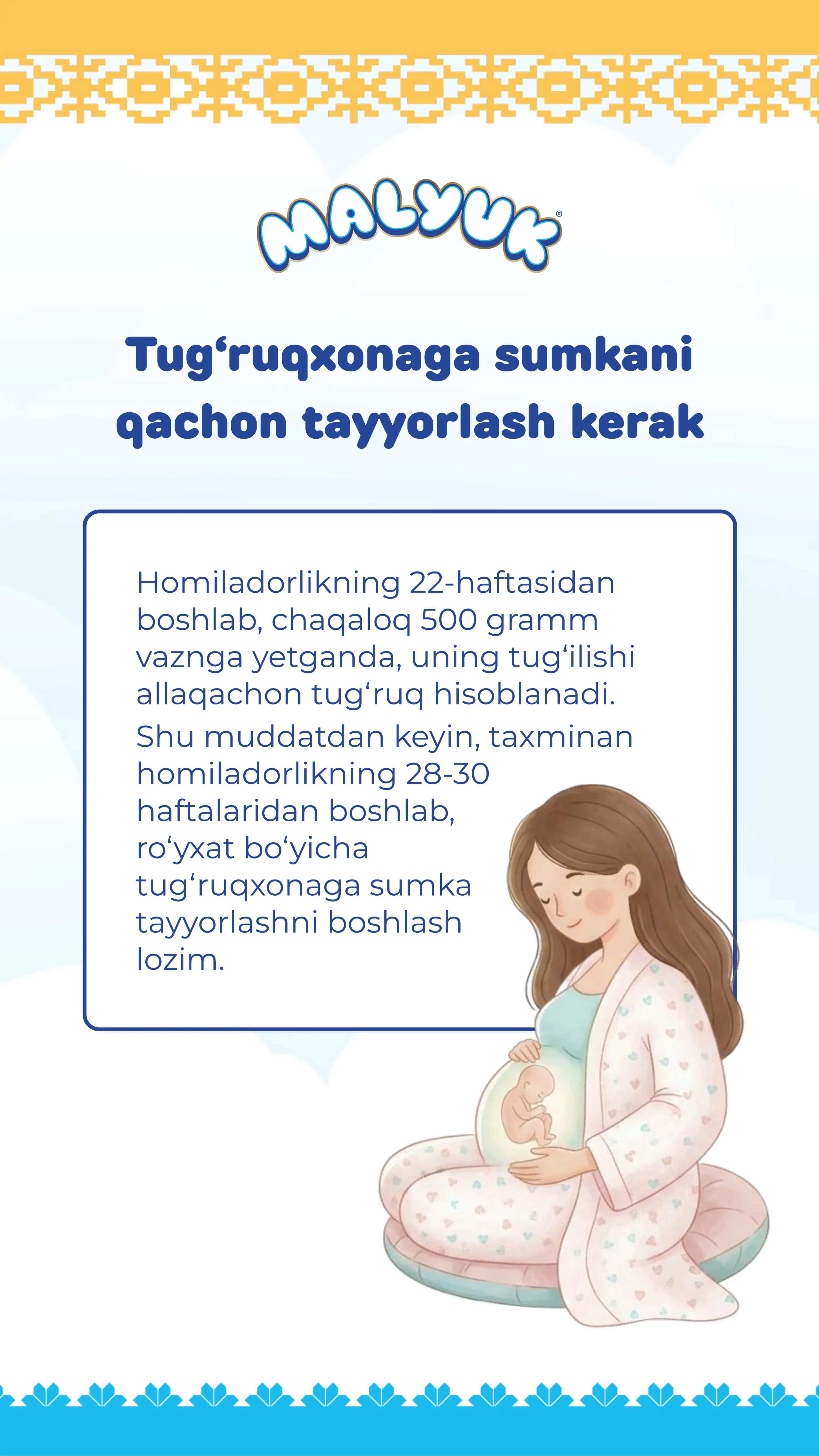 Tug‘ruqxonaga sumka tayyorlash 3