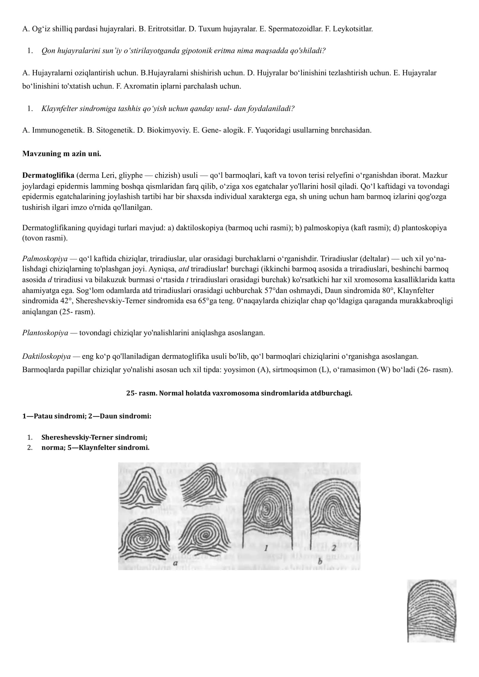 Odam genetikasini oʻrganish usullari 3