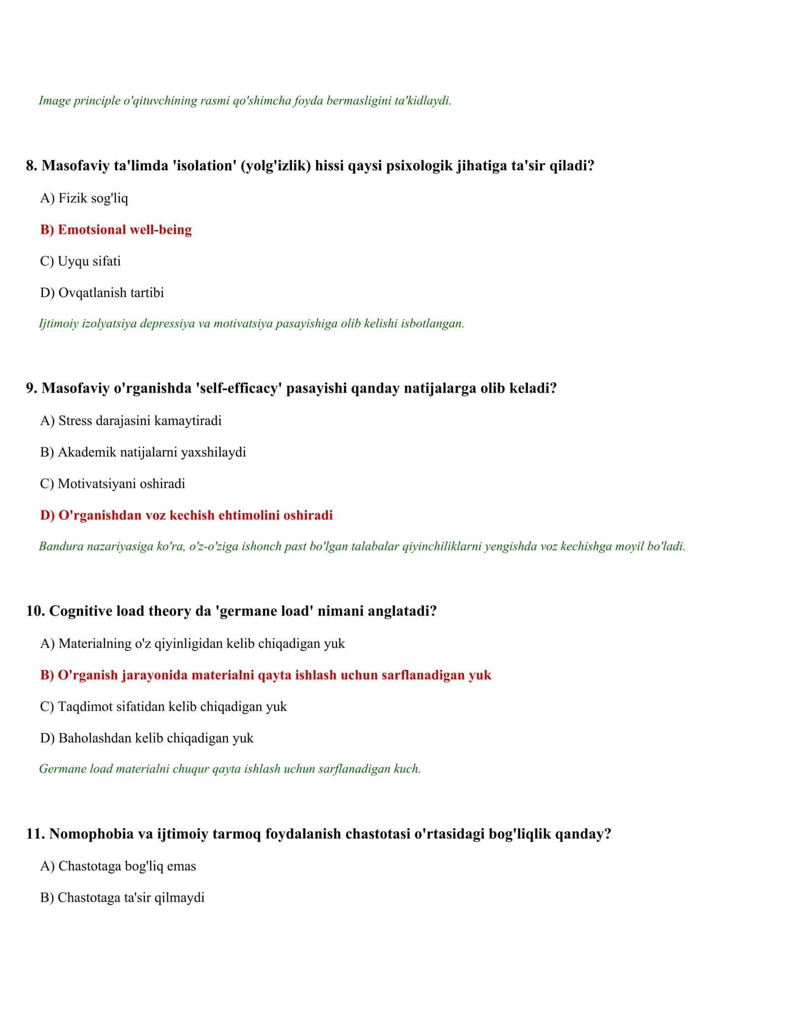 PSIXOLOGIK TESTLAR TO'PLAMI (540 test) 3