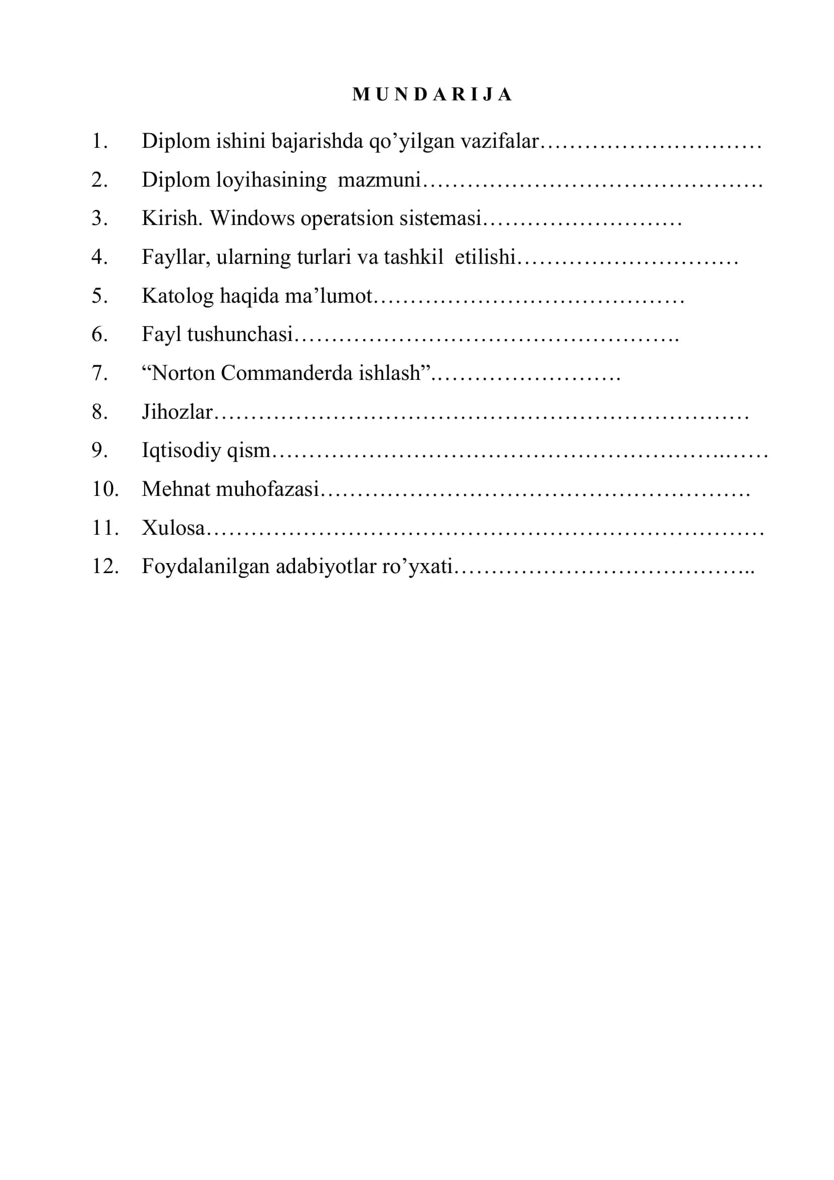 Norton Commanderda ishlash 3