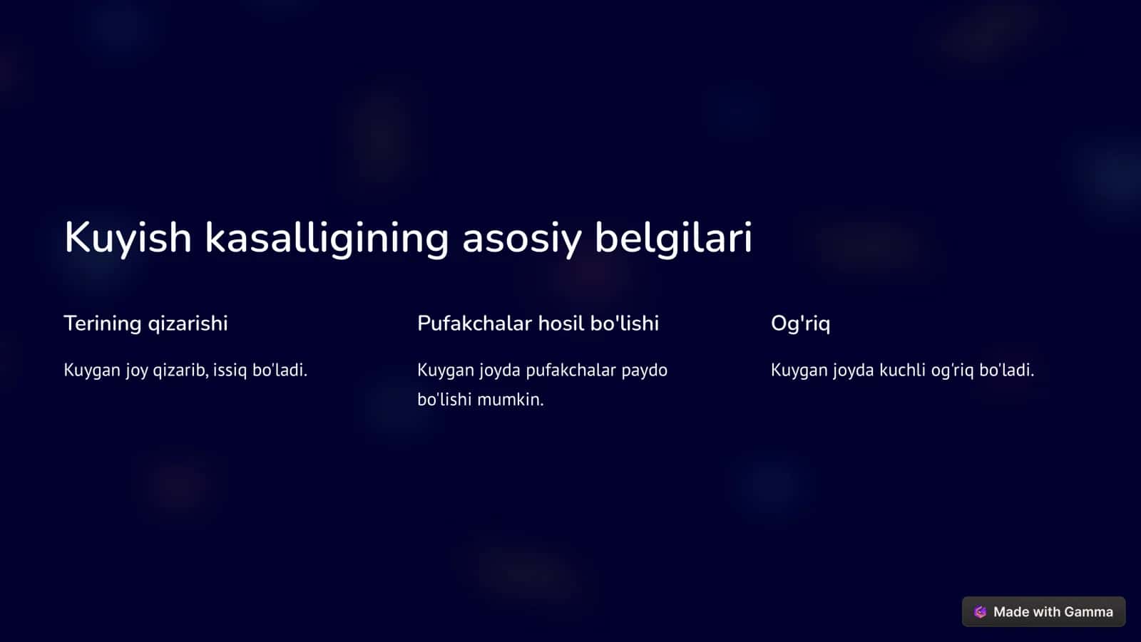 Kuyish Kasalligi 3