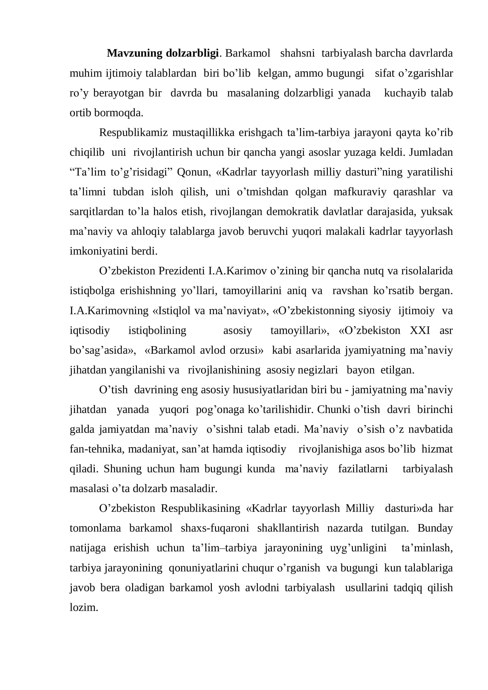 KOMIL INSON TARBIYASI SHARQ MUTAFAKKIRLARI TALQINIDA 3