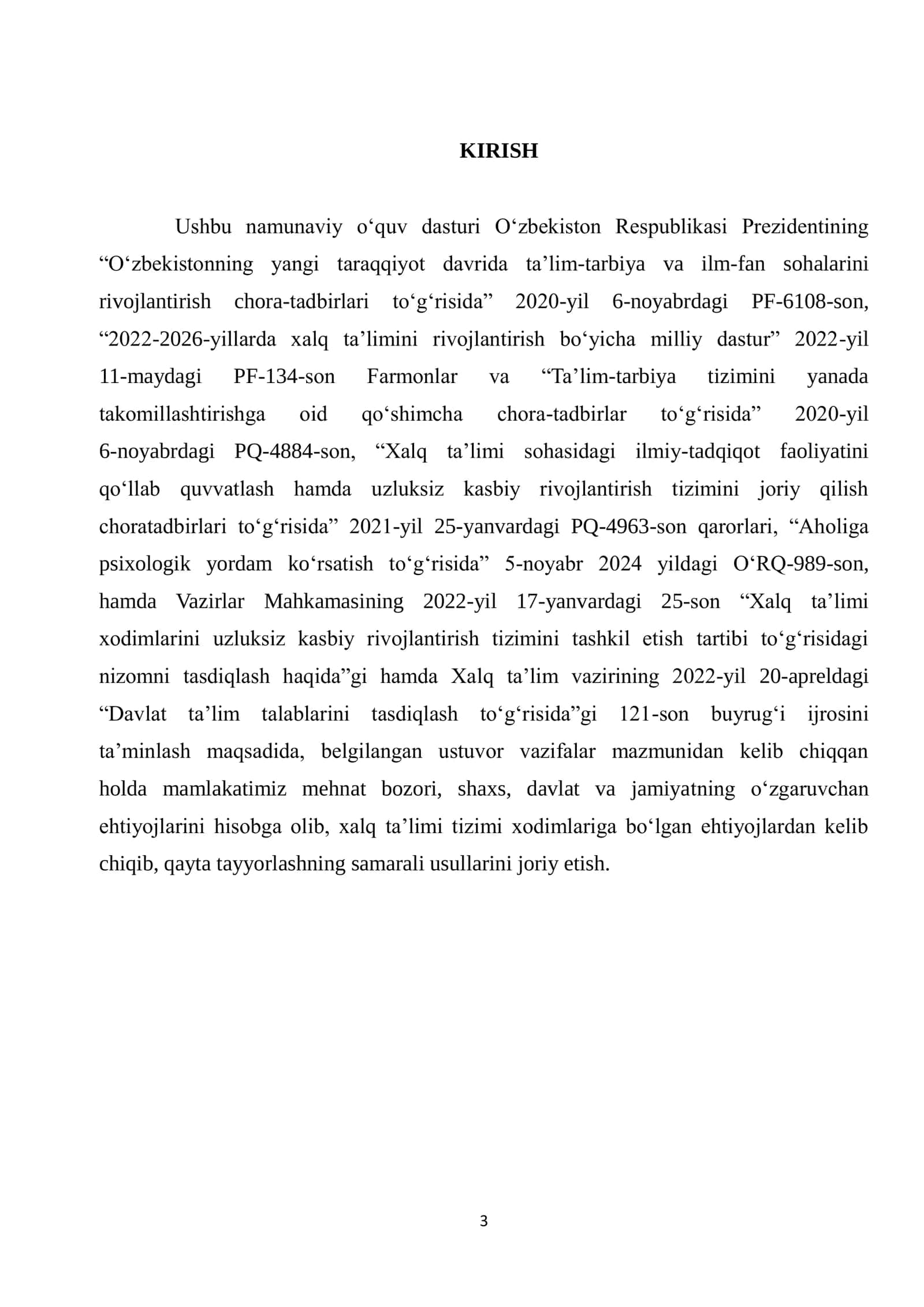 Amaliyotchi psixologlar uchun qayta tayyorlov kurslari 3