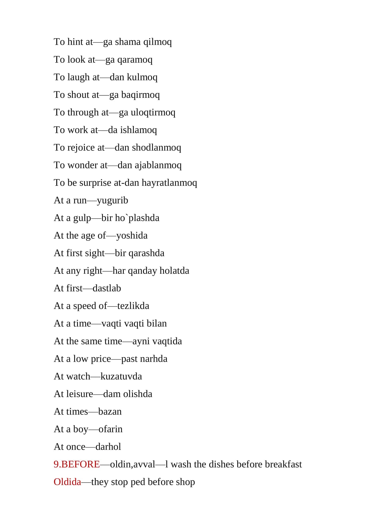 PREPOSITIONS AND PREPOSITIONAL COMBINATIONS 3
