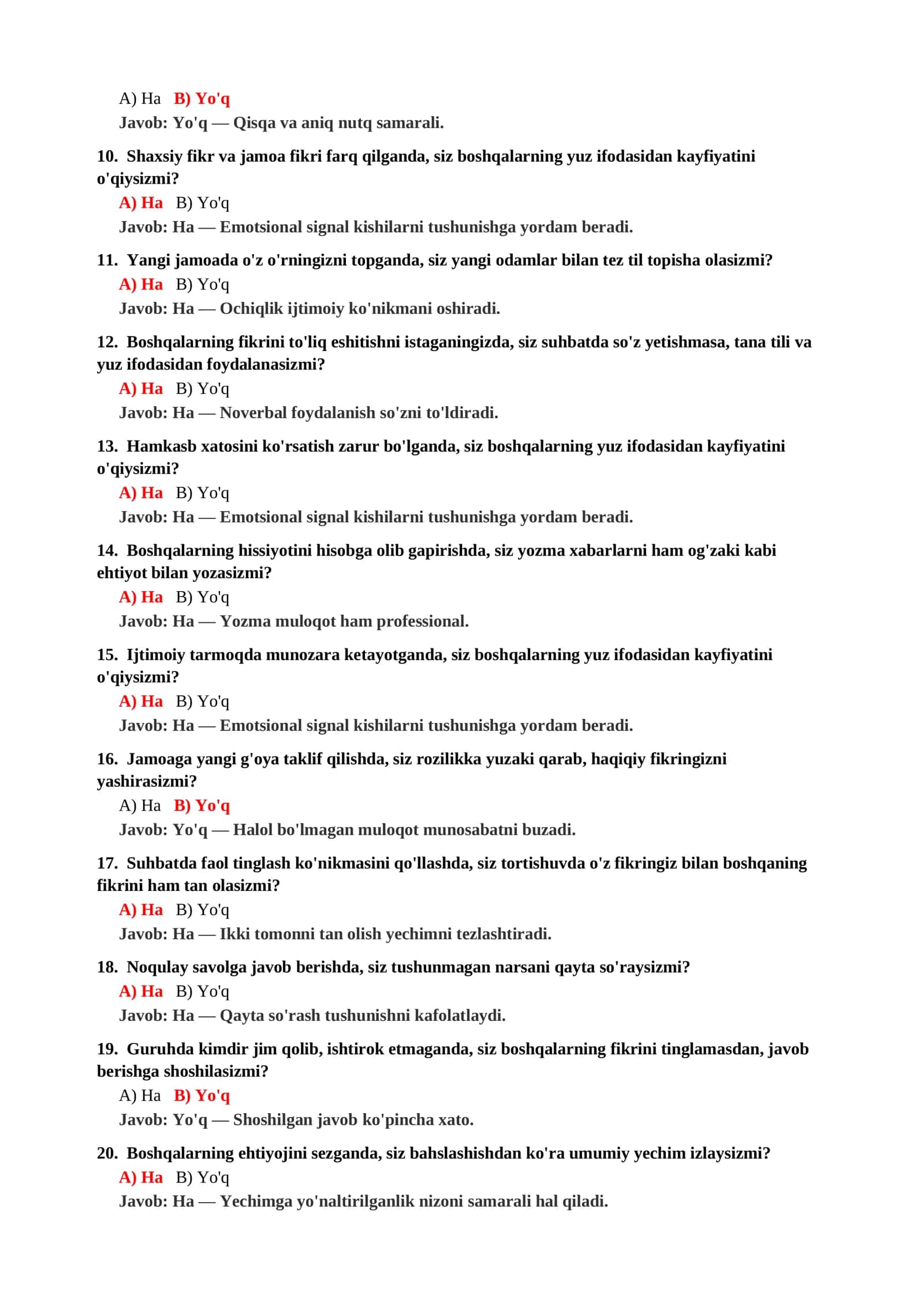 PSIXOLOGIYA FANIDAN AMALIY MASHG'ULOT TESTLARI 3