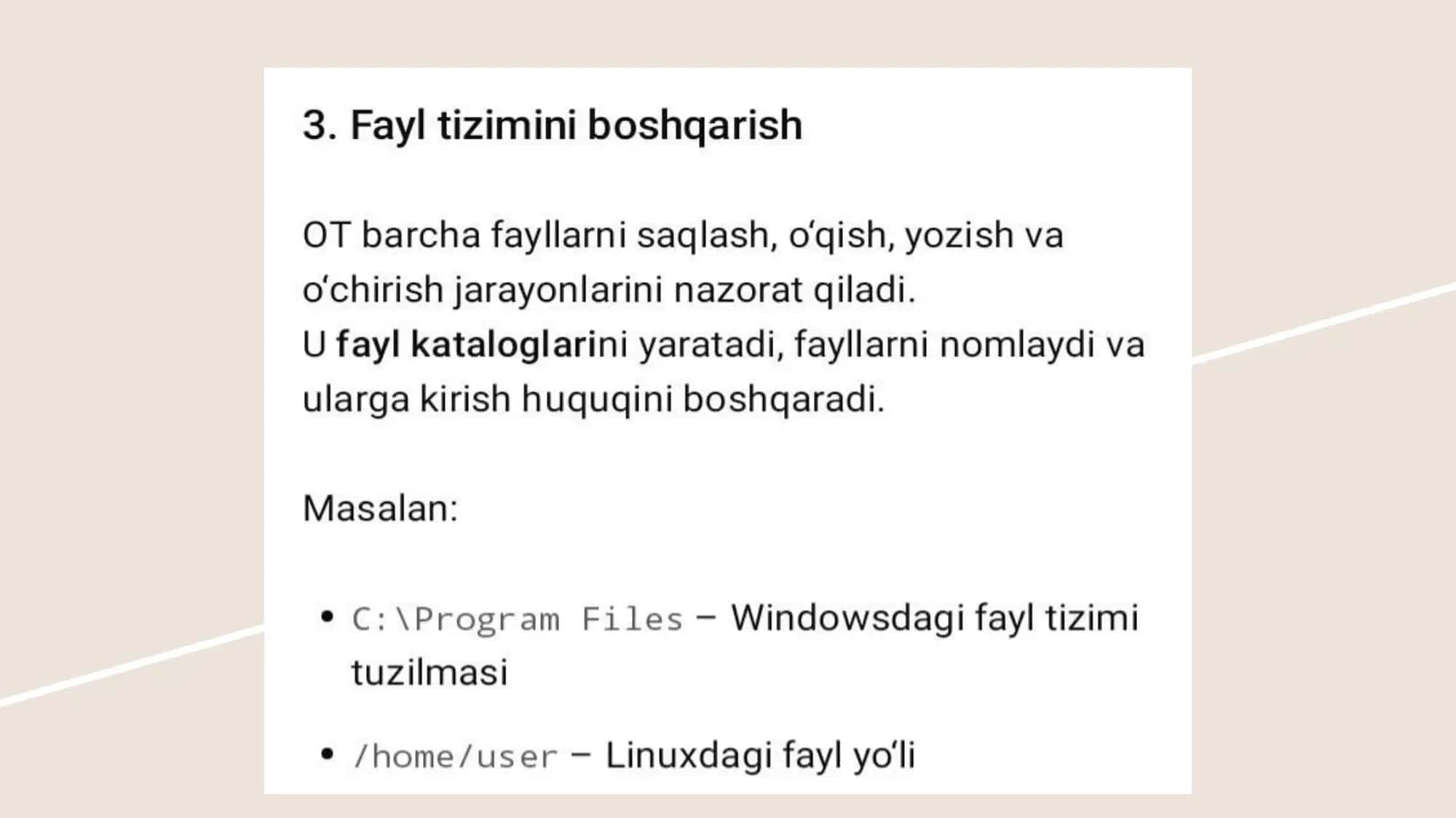operatsion tizimlar haqida 3