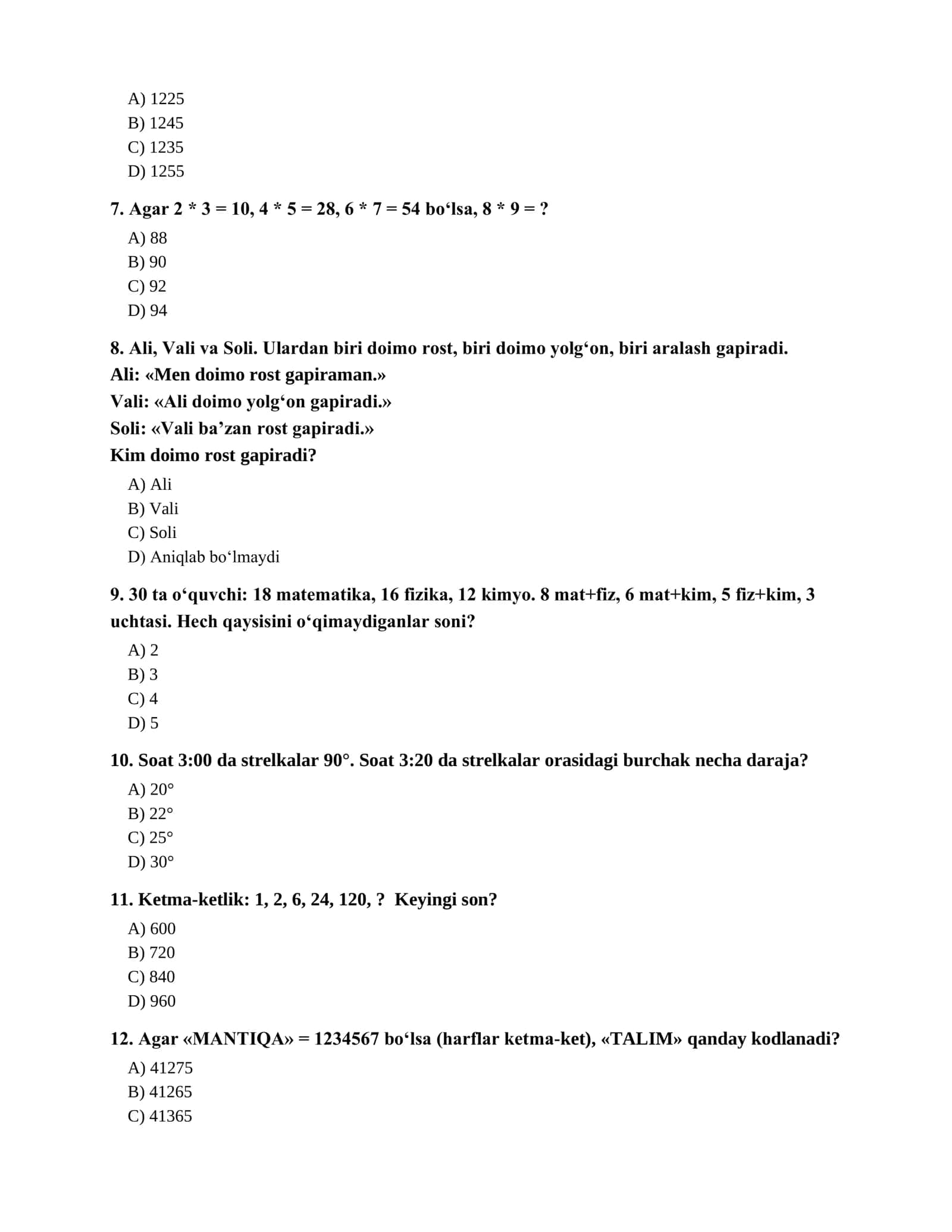 IQ test 3