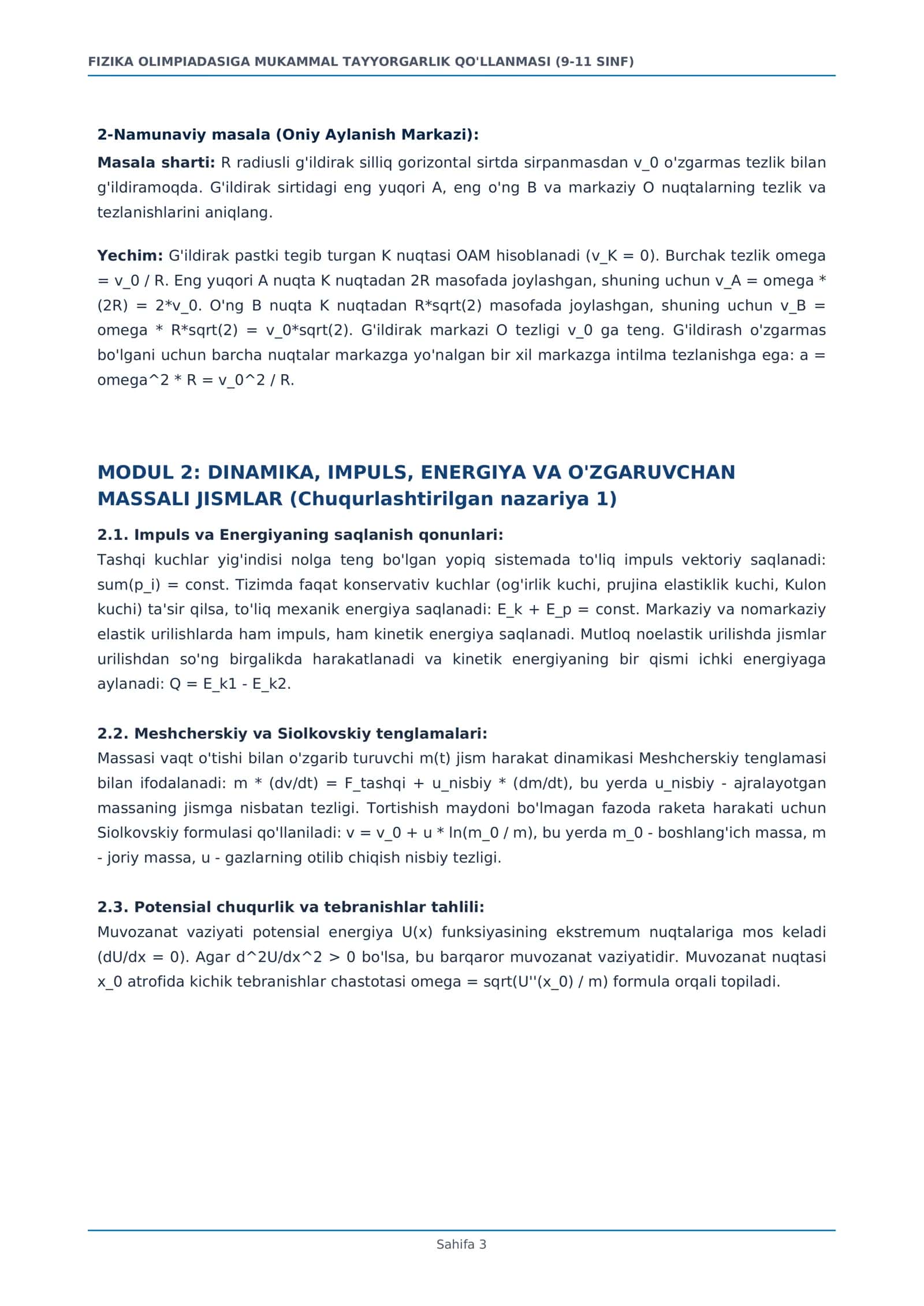 FIZIKA OLIMPIADASIGA MUKAMMAL TAYYORGARLIK QO'LLANMASI (9-11 SINF) 3
