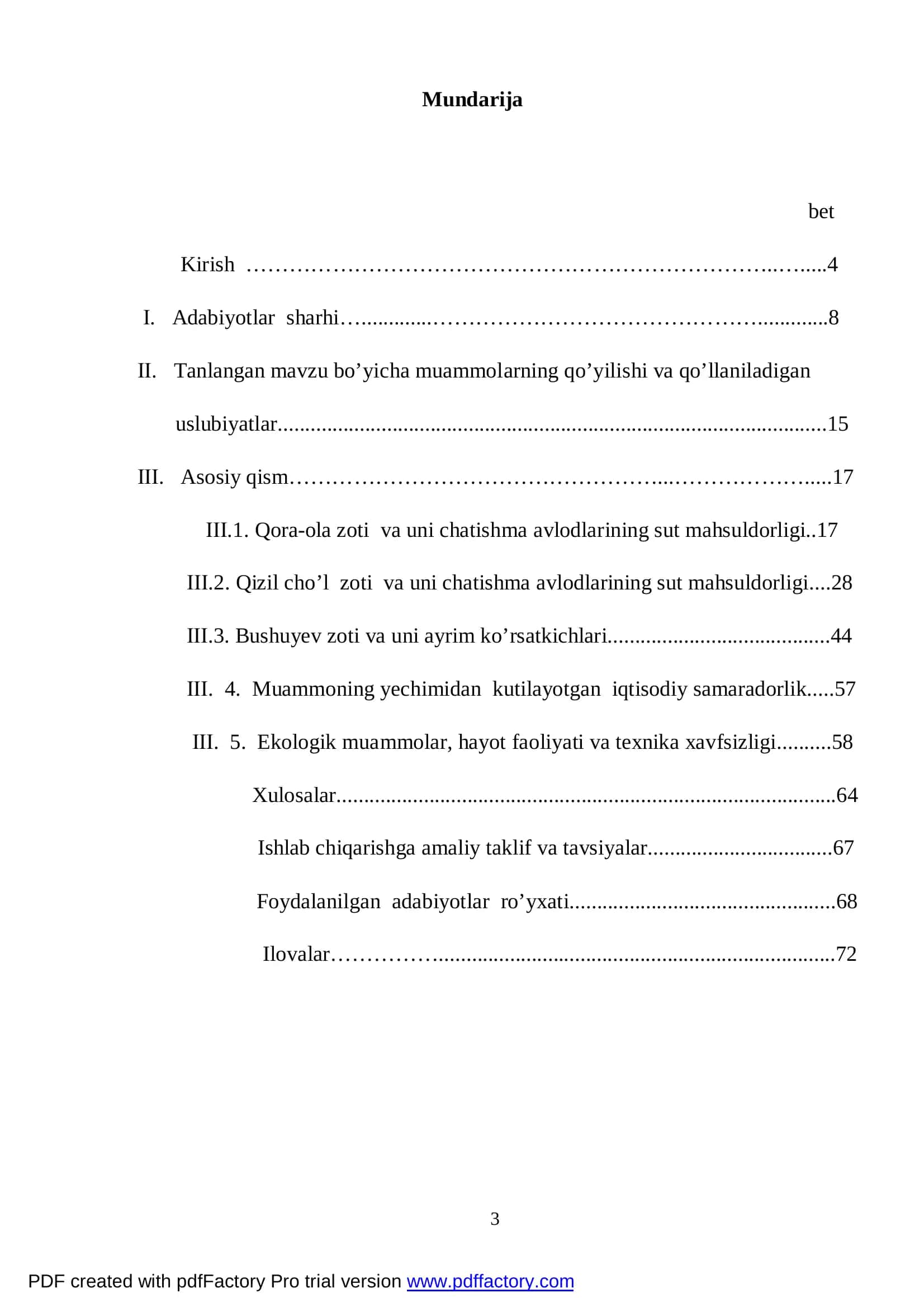 “Turli genotipga mansub birinchi to’g’imdagi sigirlarning sut mahsuldorligi” 3