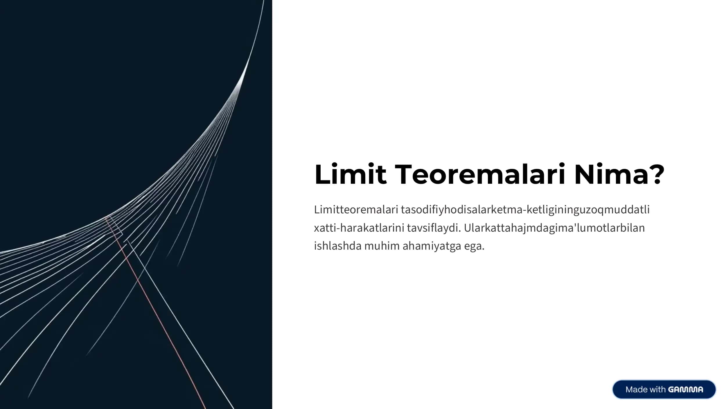Ehtimollar nazariyasi - limit teoremasi 3