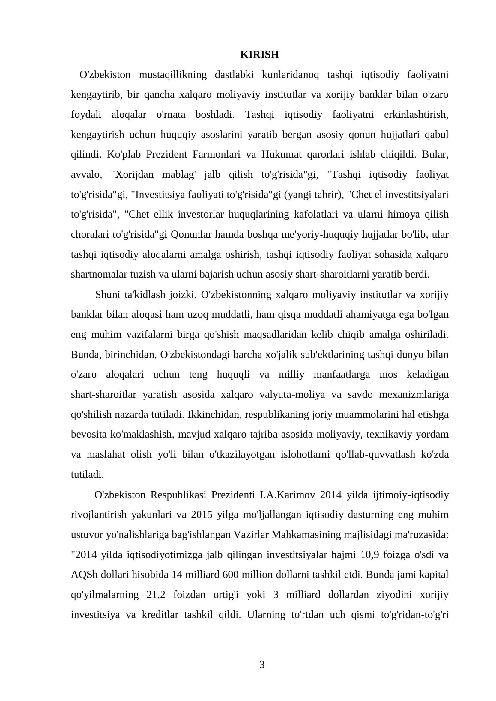 XALQARO MOLIYAVIY INSTITUTLARNING TIJORAT BANKLARI INVESTITSIYA LOYIHALARINI MOLIYALASHTIRISHI 3