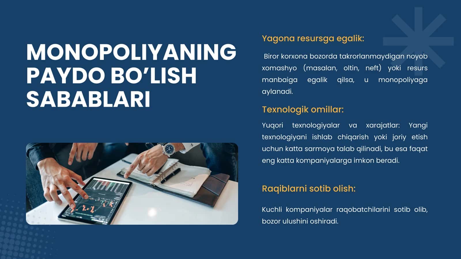 MONOPOLIYALAR, ULARNING AMAL QILISH VA TARTIBGA SOLISH XUSUSIYATLARI 3