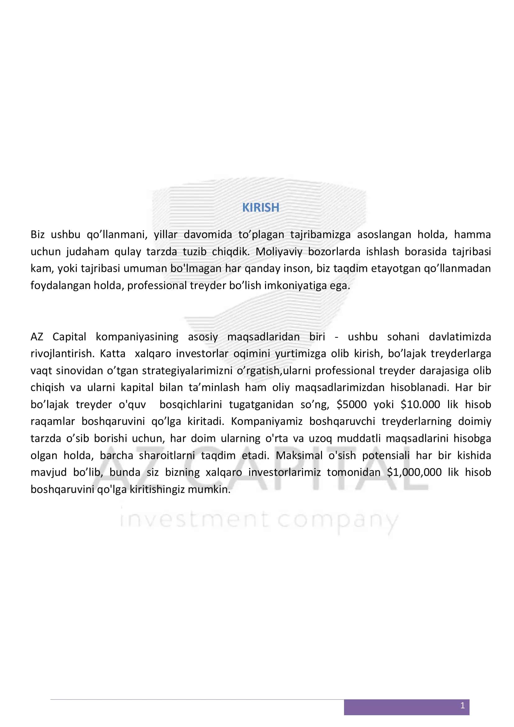 JAHON MOLIYA BOZORLARIDA SAVDO VA TEXNIK TAHLIL QILISH QO’LLANMASI 3