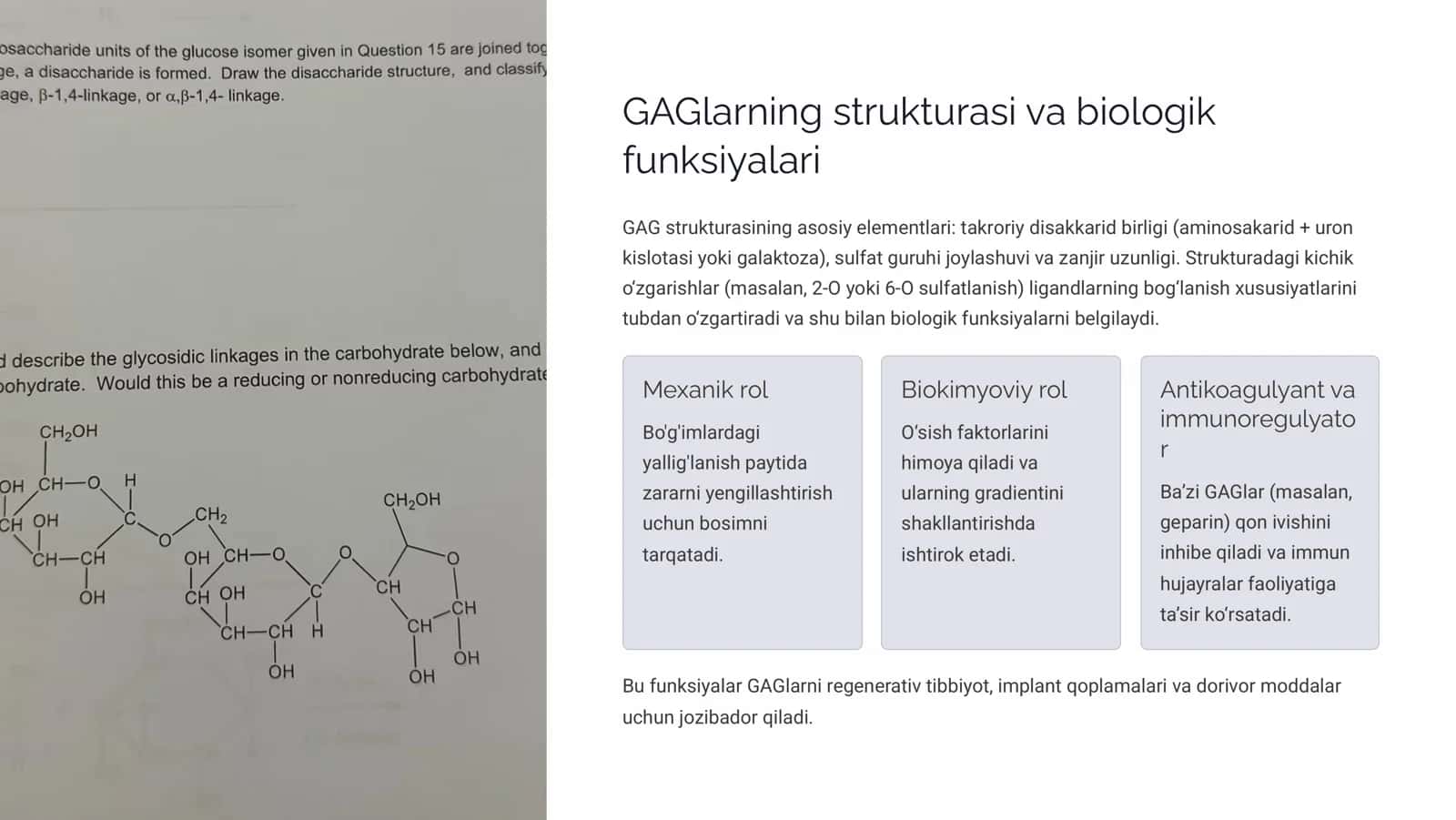 Glikozaminoglikanlarning tibbiyotda qo'llanilishi: Keng qamrovli tahlil 3
