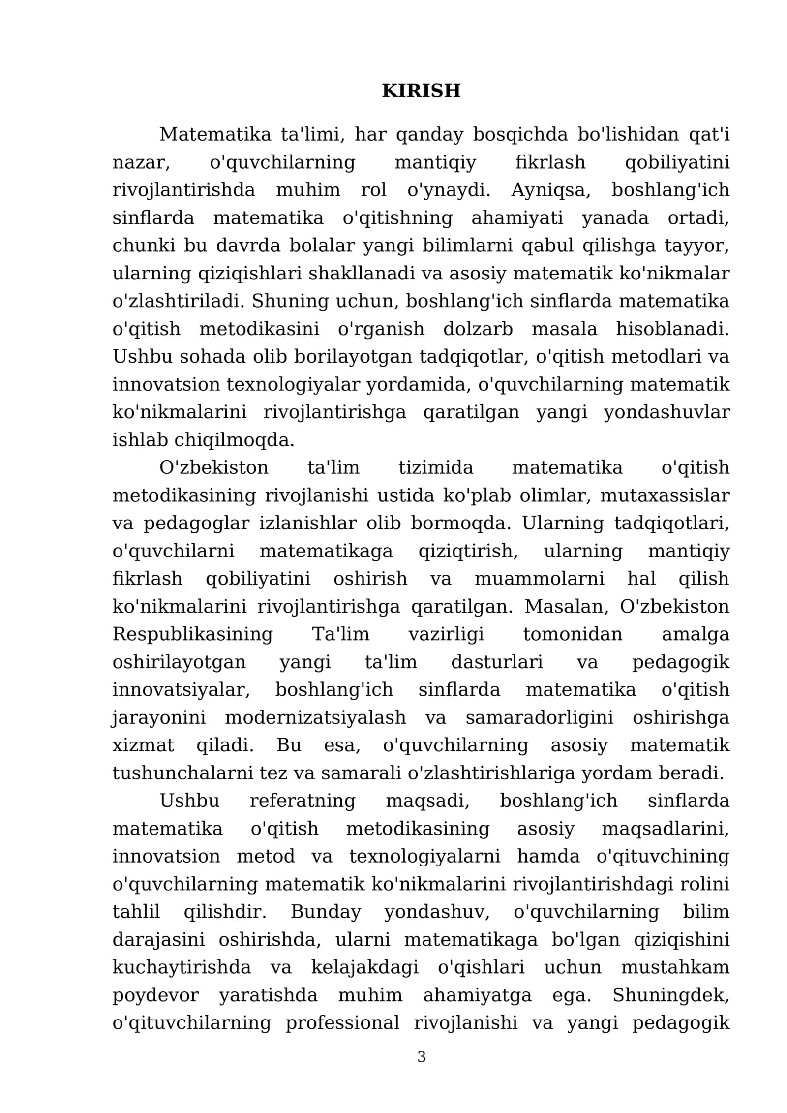 Matematika metodikasi 3