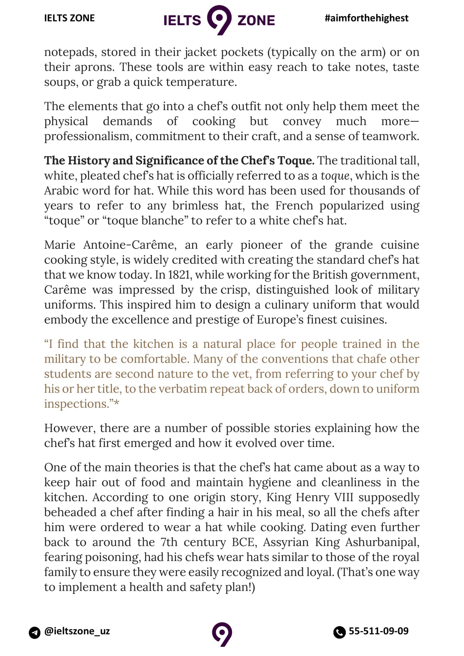A History of the Chef’s Hat 3