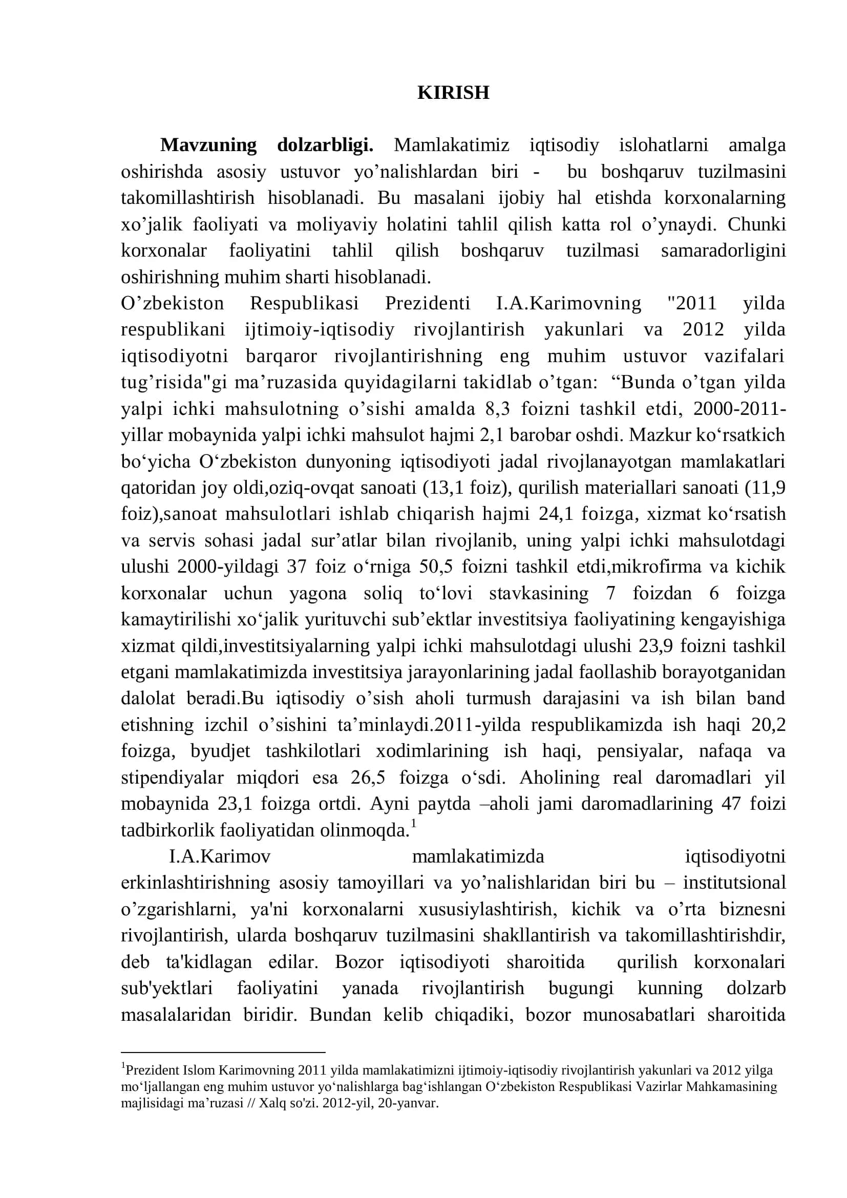 QURILISH KORXONASIDA BOSHQARISHNING TASHKILIY TUZILMASINI TAKOMILLASHTIRISH YO‟LLARI 3