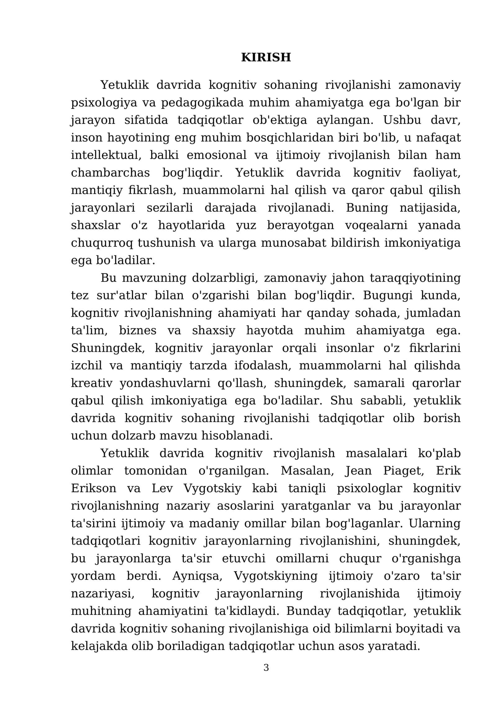 Yetuklik davrida kognitiv soha rivojlanish xususiyatlari 3