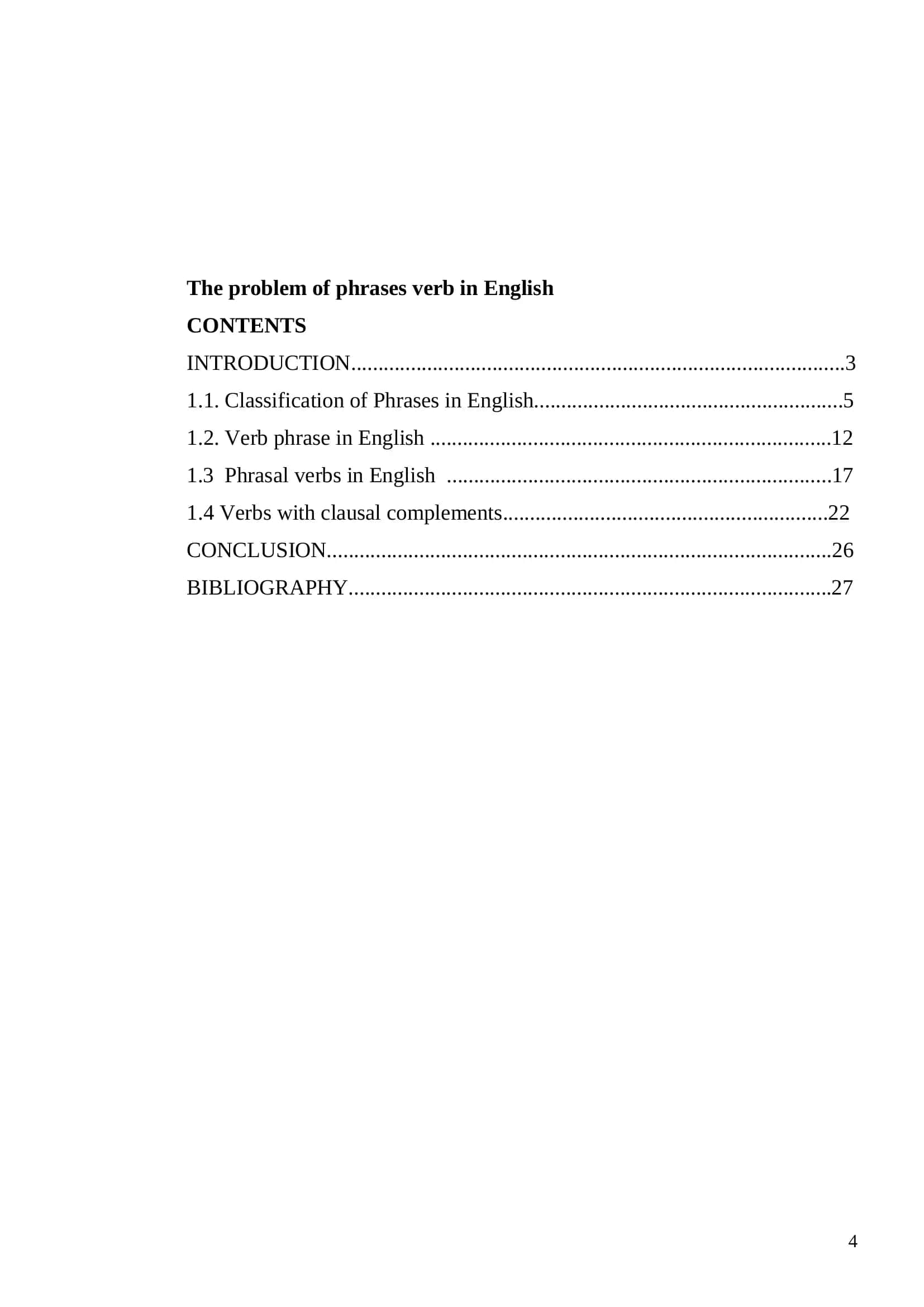 The problem of phrases verb in English 3