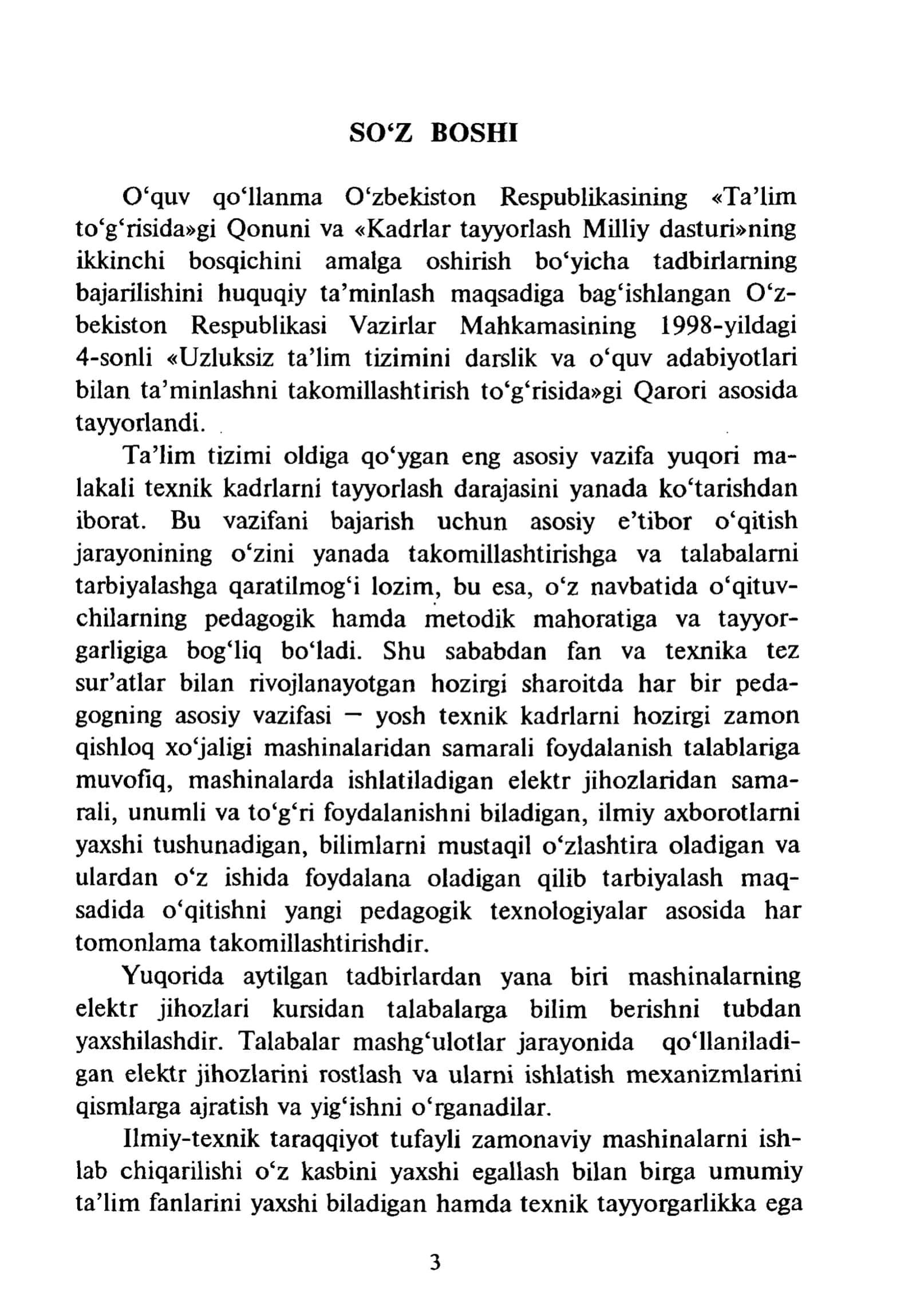 Mashinalarning Elektr Jihozlari 3