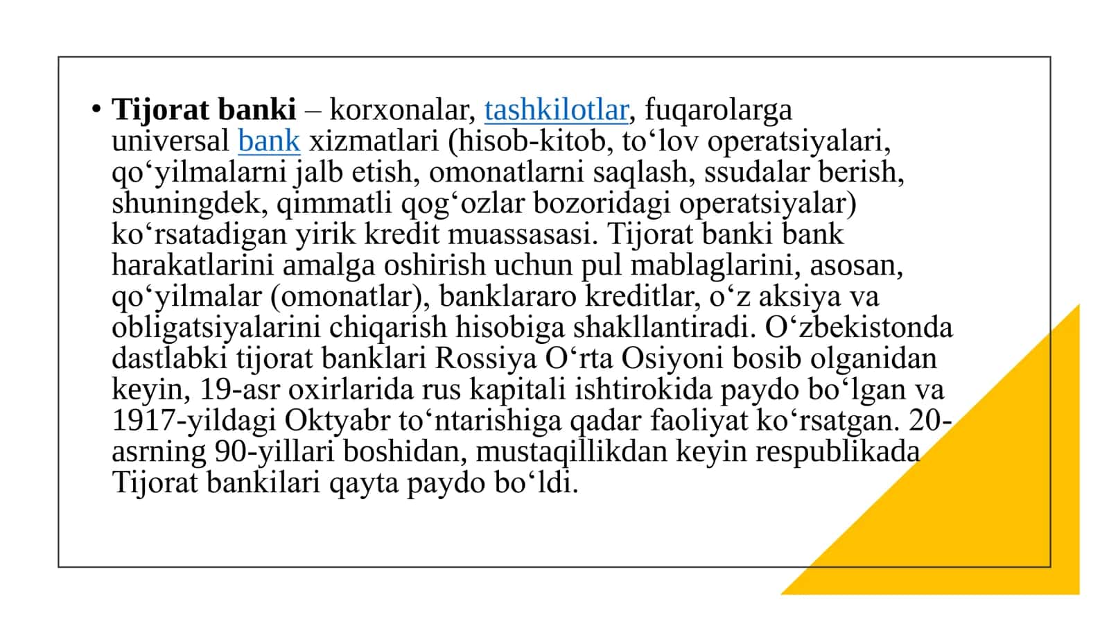 Tijorat banklari va ularning funksiyalari 3