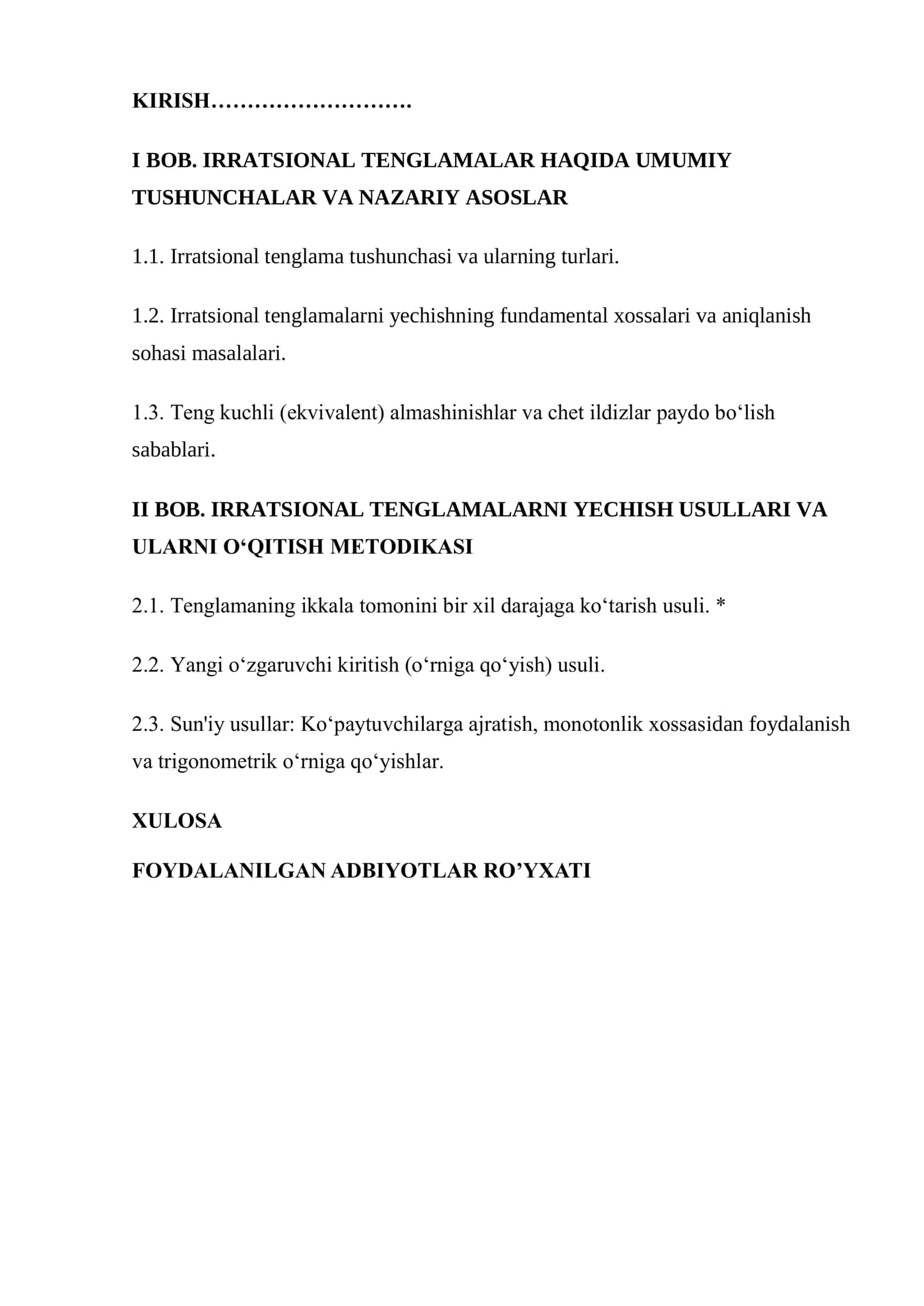 Irratsional tenglama 3